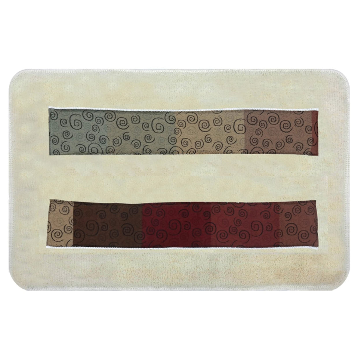 Zahari Home Miramar Bathroom Rug Luxury Bath Rug Washable Beautiful Shower Mat Unique Design Stylish Multi Color Bath Bath Rug S