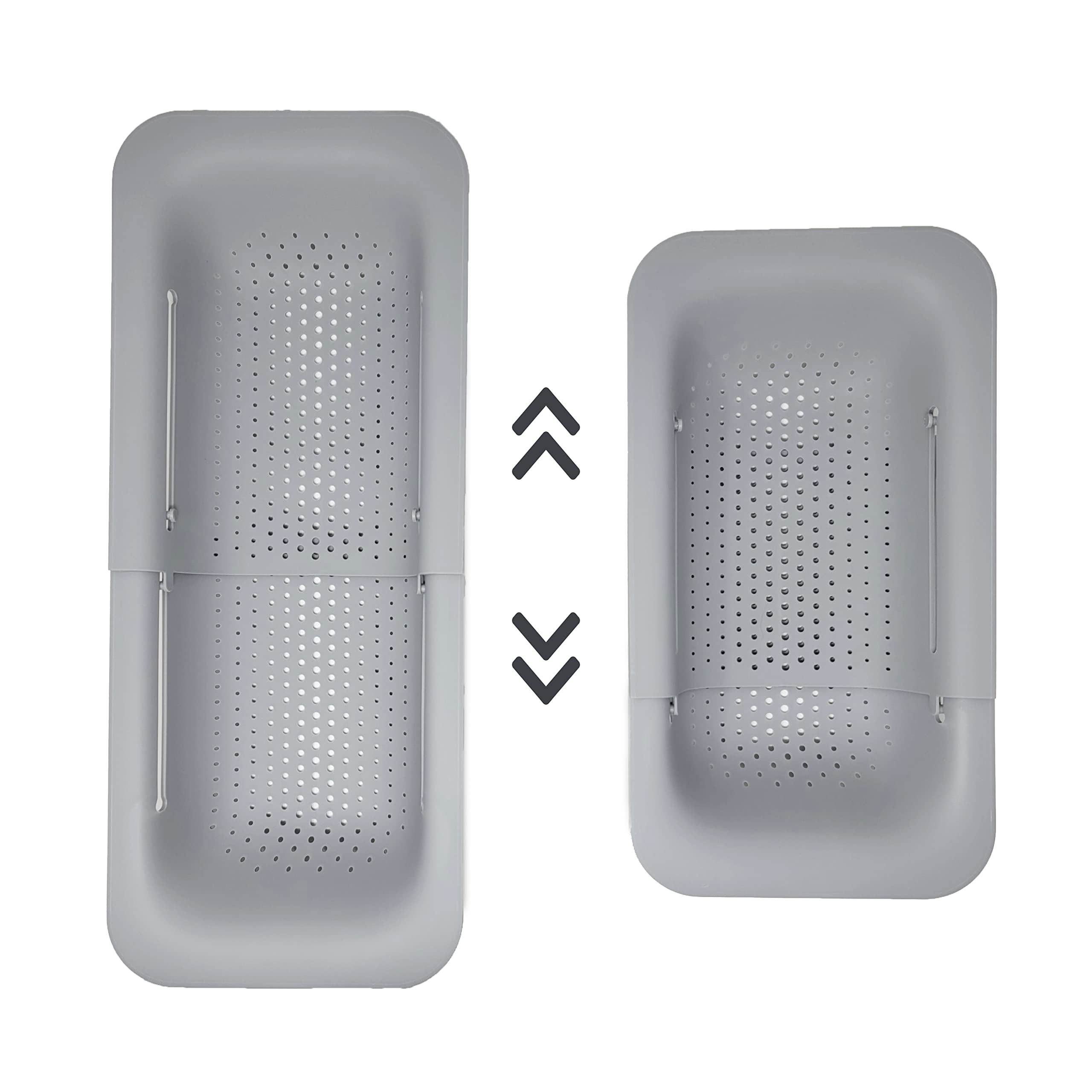 Makerstep Over The Sink Colander Strainer Basket - Expandable, Wash, Drain, And Dry. - New Home Kitchen Essentials, Multifunctio