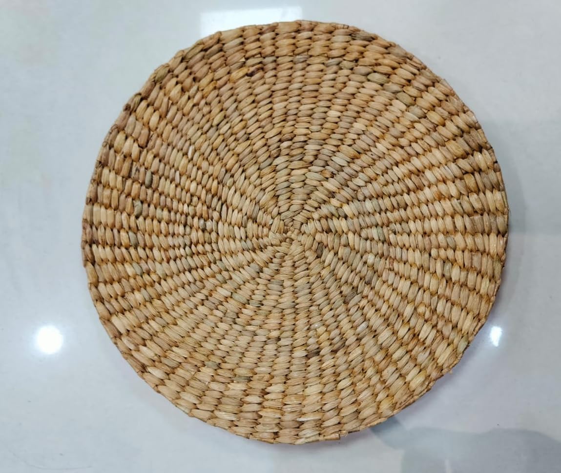 Hand Woven Water Hyacinth placemat 12inch