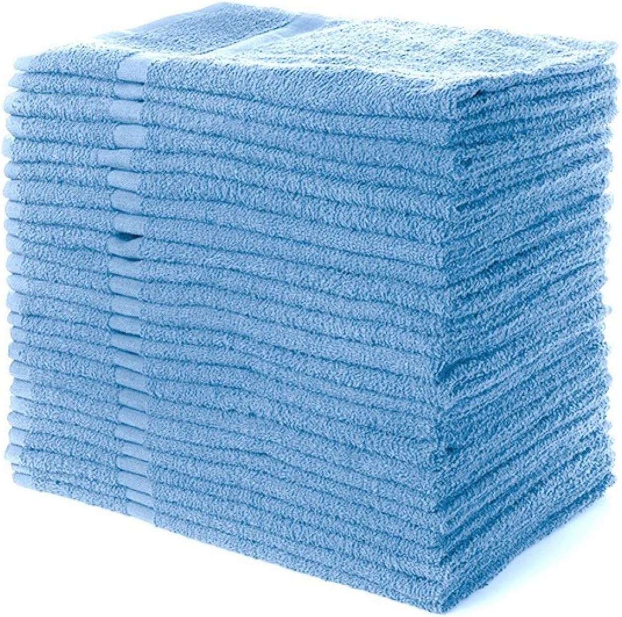 Simpli-Magic Cotton Hand Towels, 16''X27'', 12 Pack, Blue