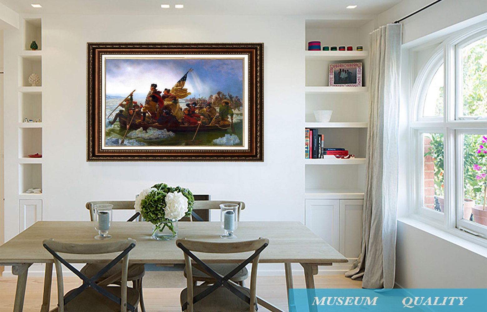 Eliteart- Washington Crossing The Delaware By Emanuel Gottlieb Leutze Oil Painting Reproduction Giclee Wall Art Canvas Prints-Fr