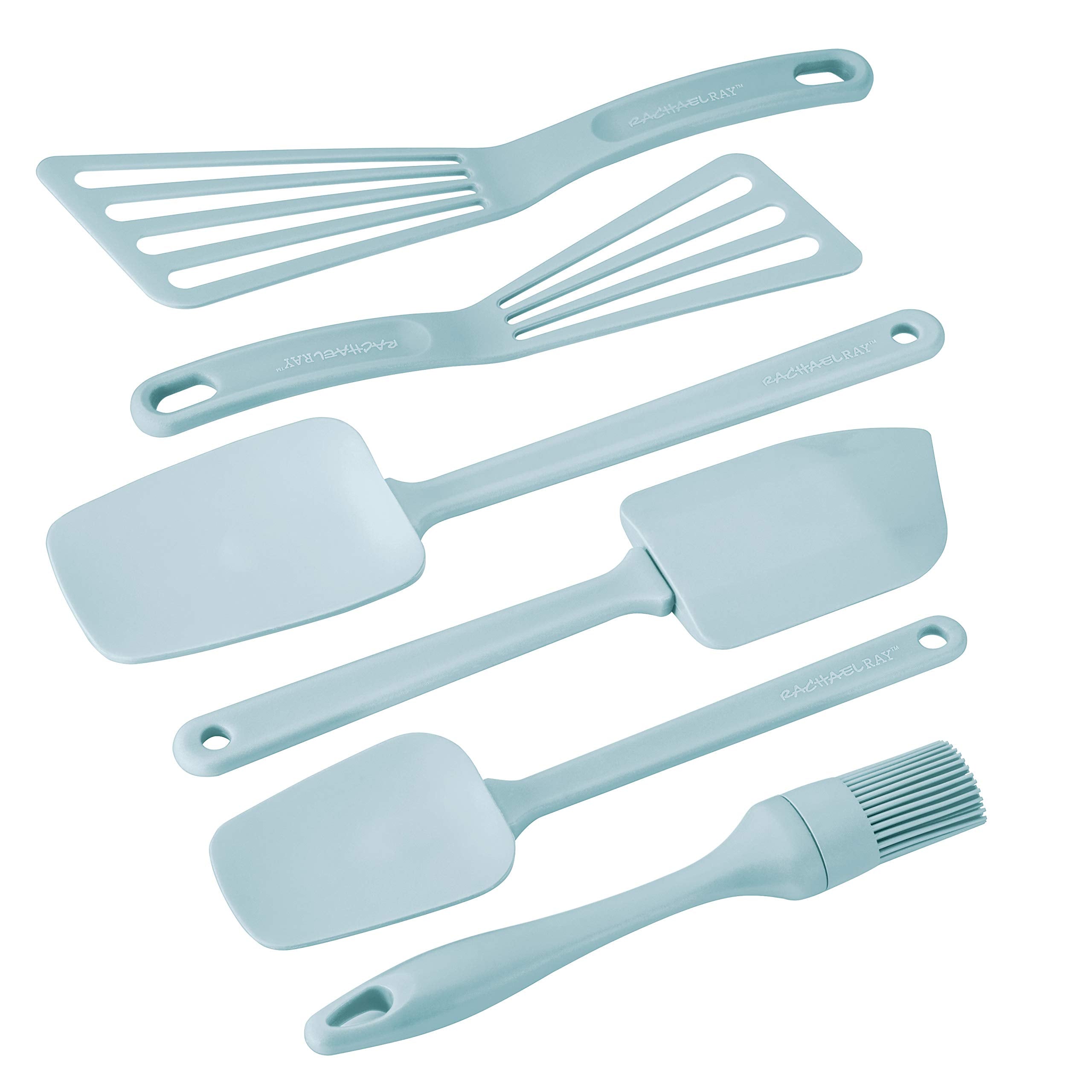 Rachael Ray Tools & Gadgets Cooking Utensils Set, 6 Piece - Sky Blue