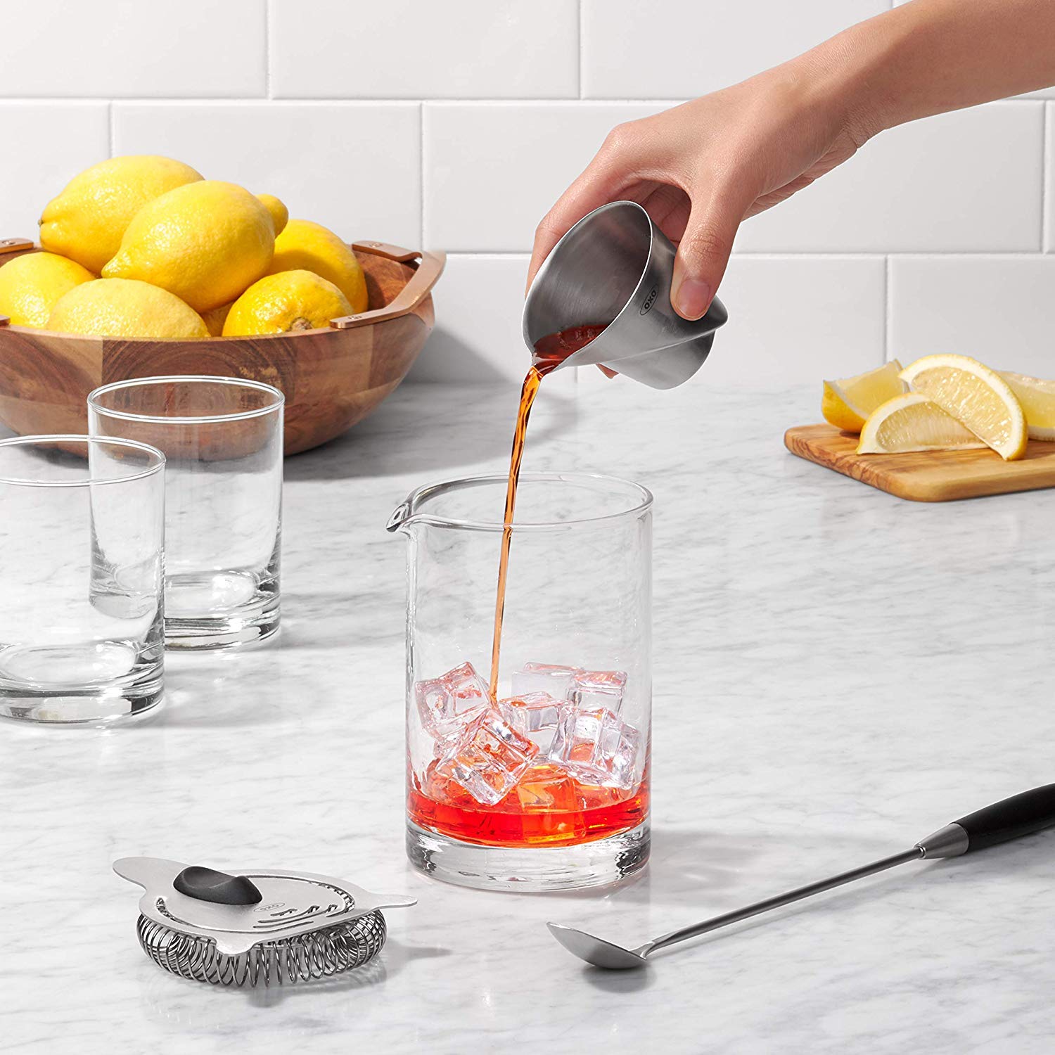 OXO Steel Angled Measuring Jigger