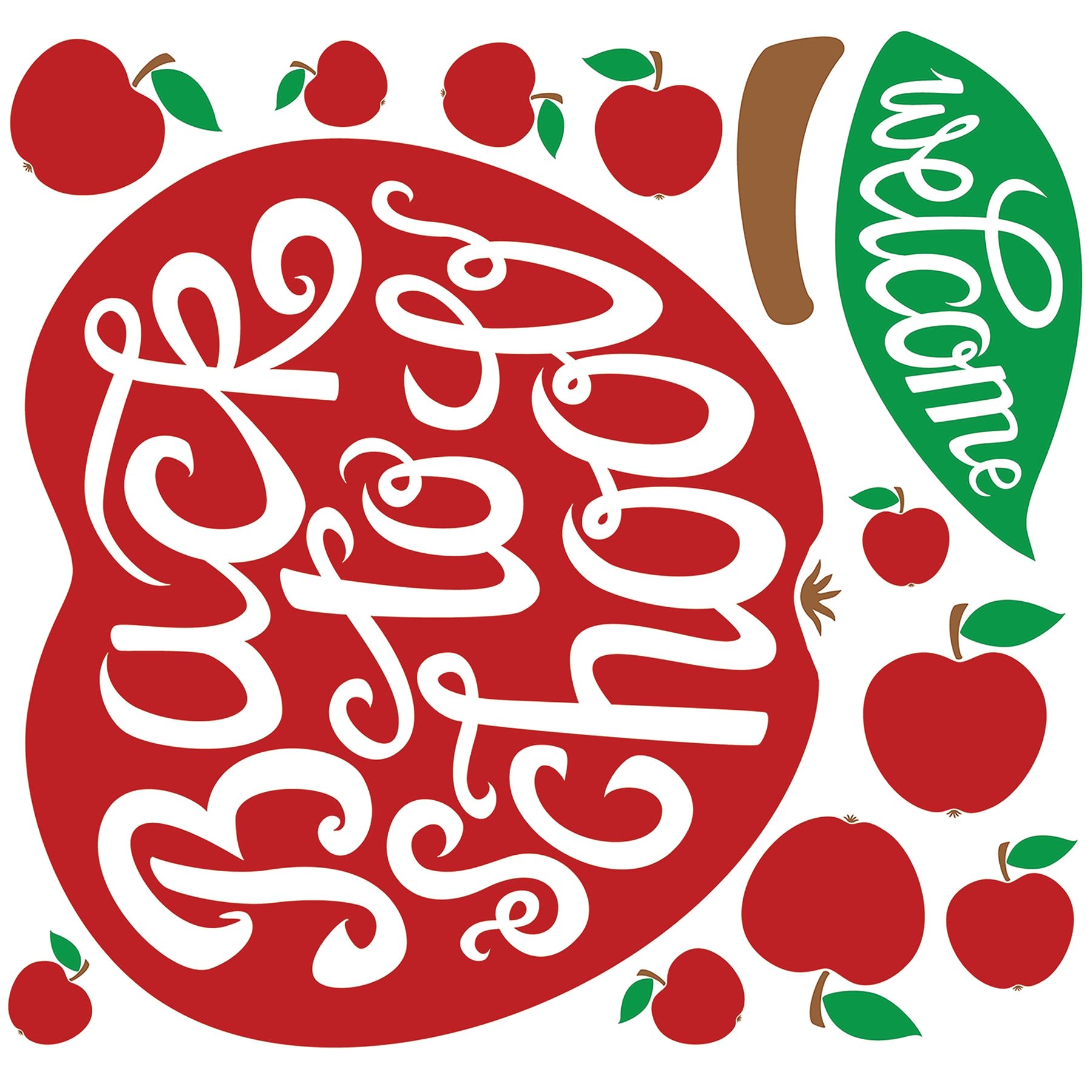 Back To School Apple Wall Decals By Roommates, Rmk5522Gm