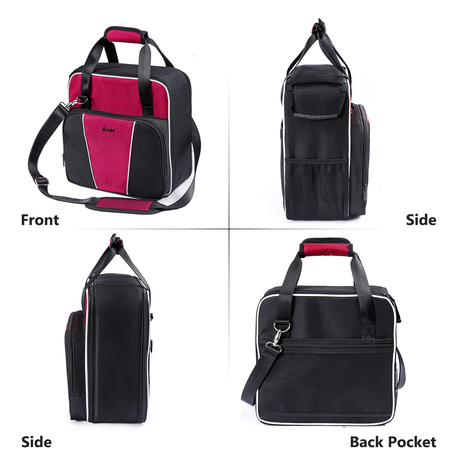 Bagsprite Coffee Maker Travel Bag Compatible With Keurig K-Mini Or K-Mini Plus, Single Serve Coffee Brewer Carrying Case With Mu