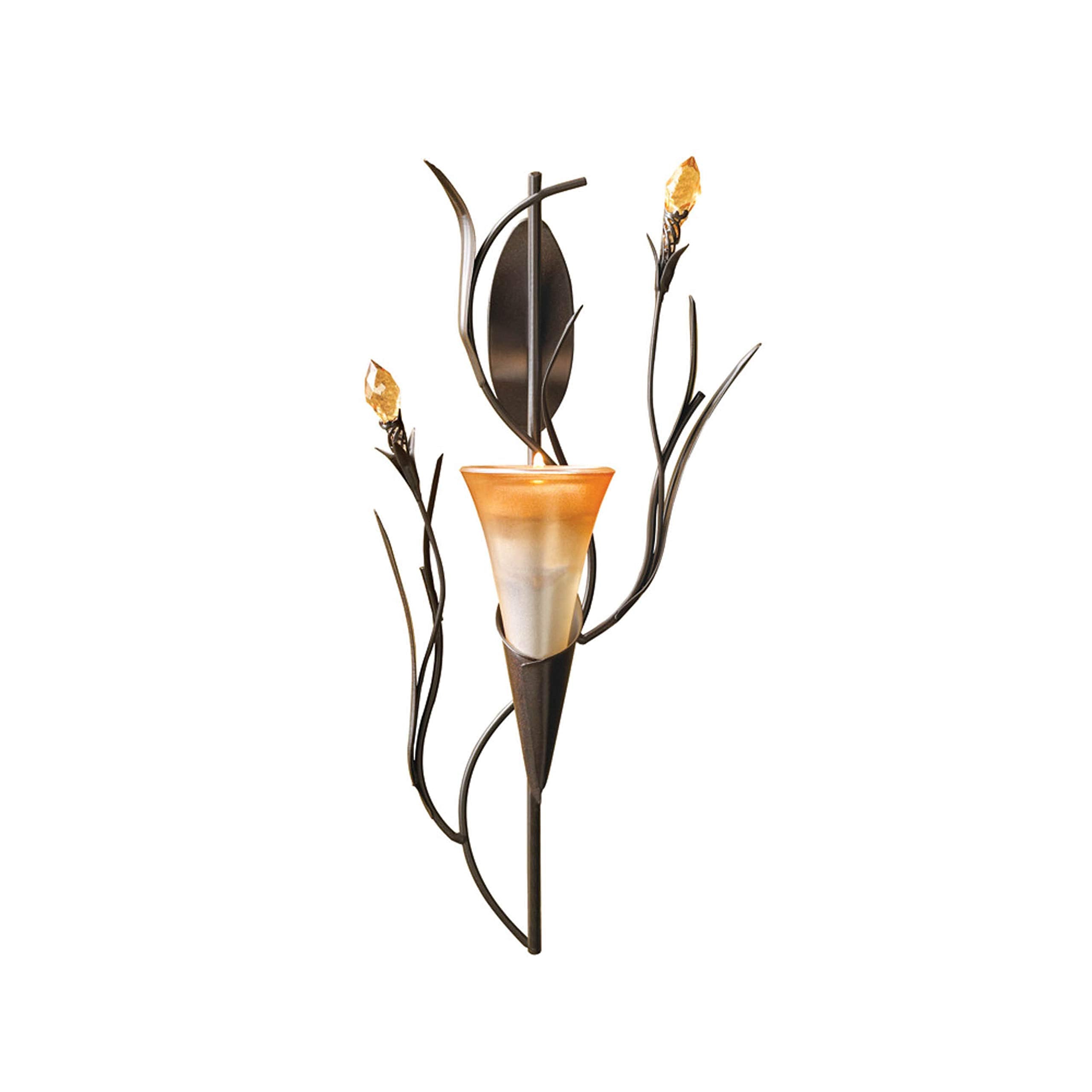 Dawn Lily Candle Wall Sconce 12.5 Tall