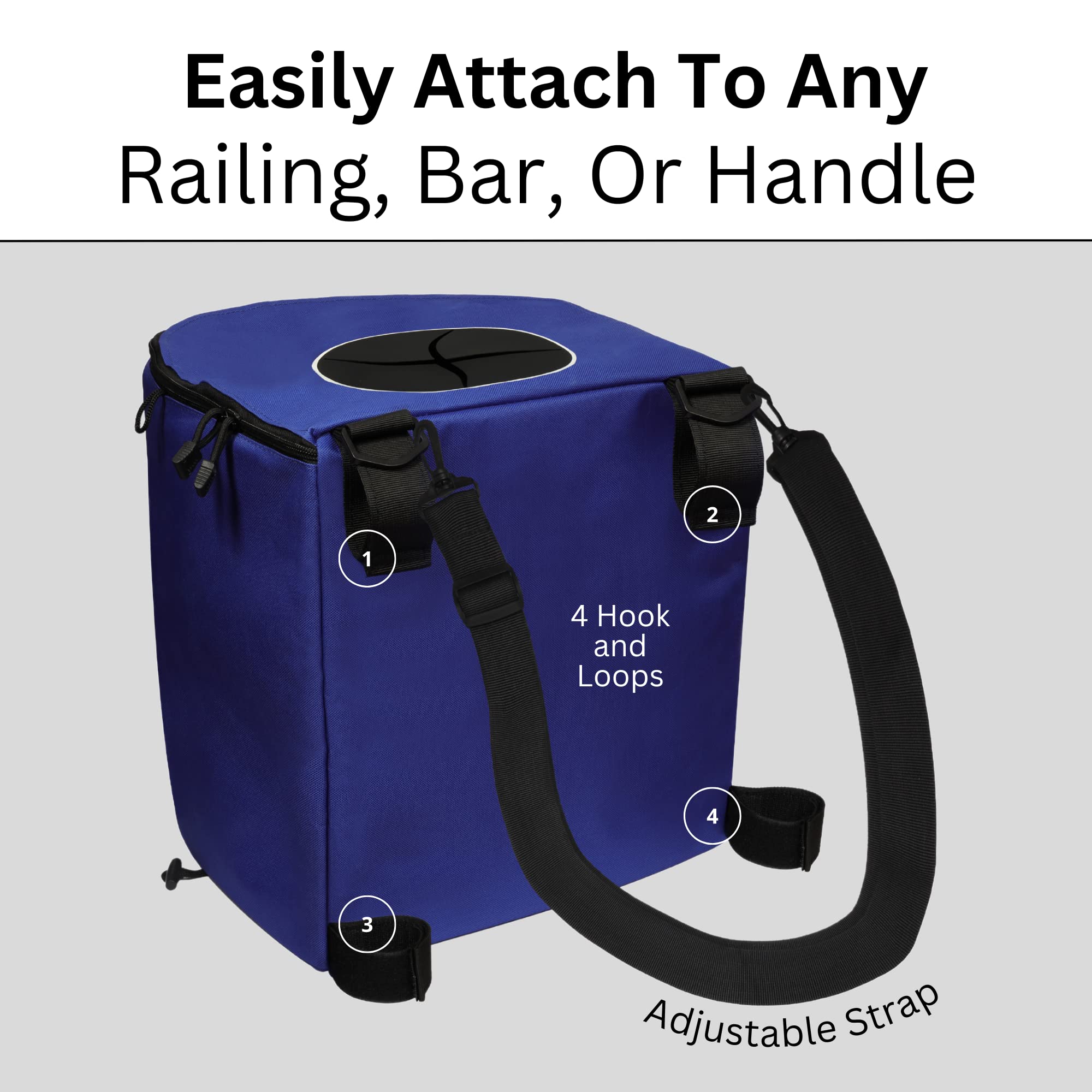 Deluxe Recycles Portable Trash Can For Boating And Camping - Durable And Collapsible With Inner Bin - Kayak, Fishing, Beach, Hik