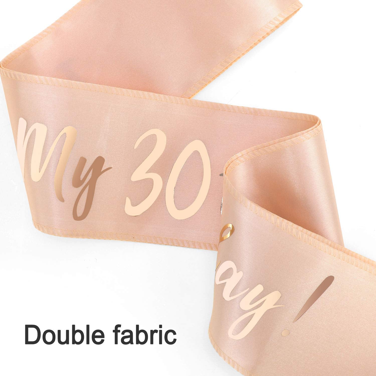 Howaf Rose Gold 30Th Birthday Sash, Its My 30Th Birthday Satin Sash For 30Th Birthday Decorations Women 30 Birthday Gift Party A