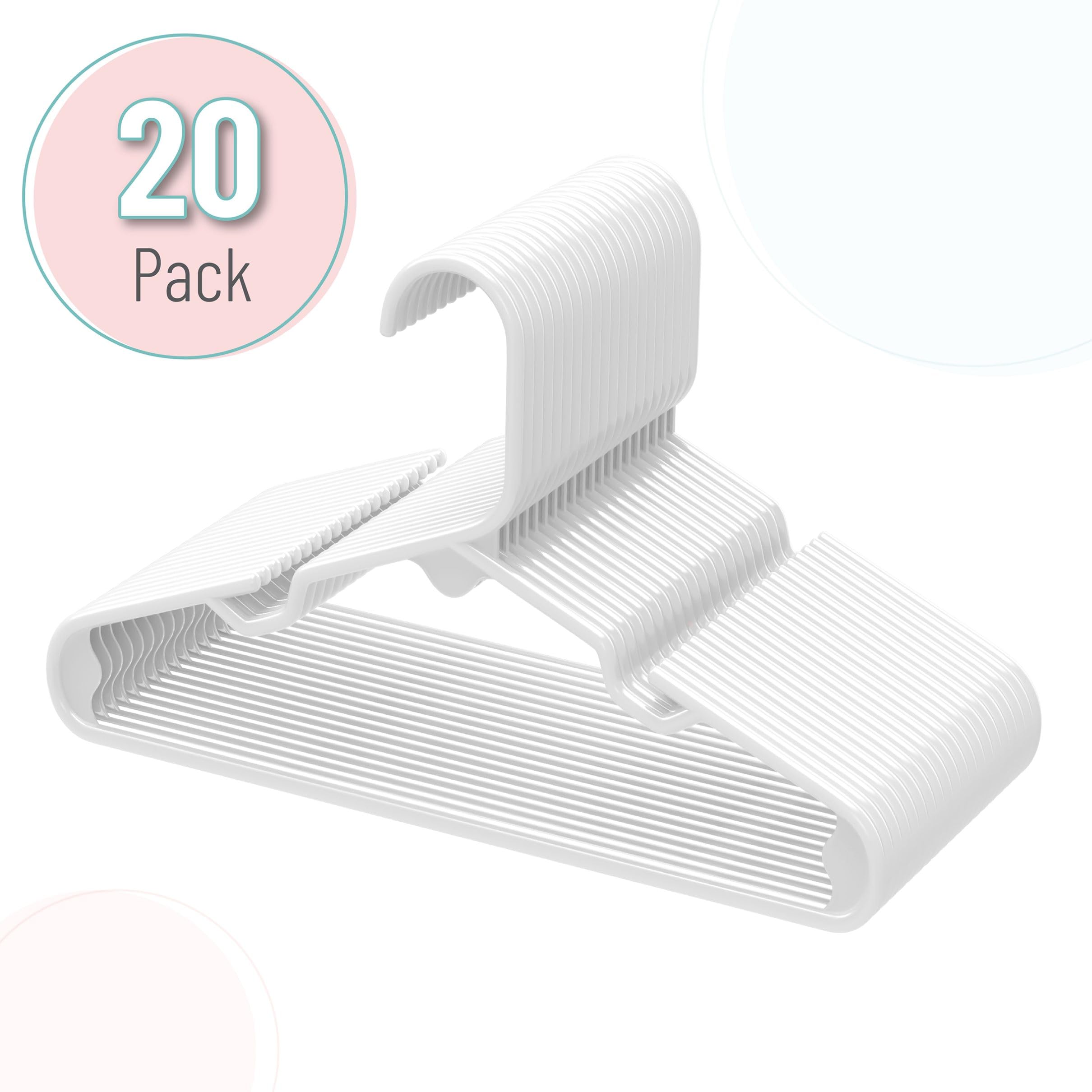 Mr. Pen- Kids Plastic Hangers, 20 Pack, White Baby Hanger, Childrens Hangers For Clothes, Baby Hangers For Closet, Kids Hangers,
