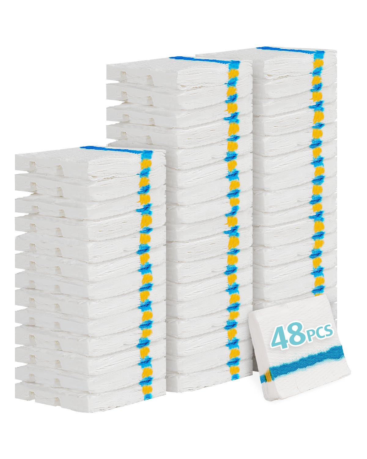 Air U+ Flushable Toilet Wand Refills, 48 Count Disposable Toilet Brush Refill Pads For Toilet Bowl And Bathroom, Toilet Brush Ac