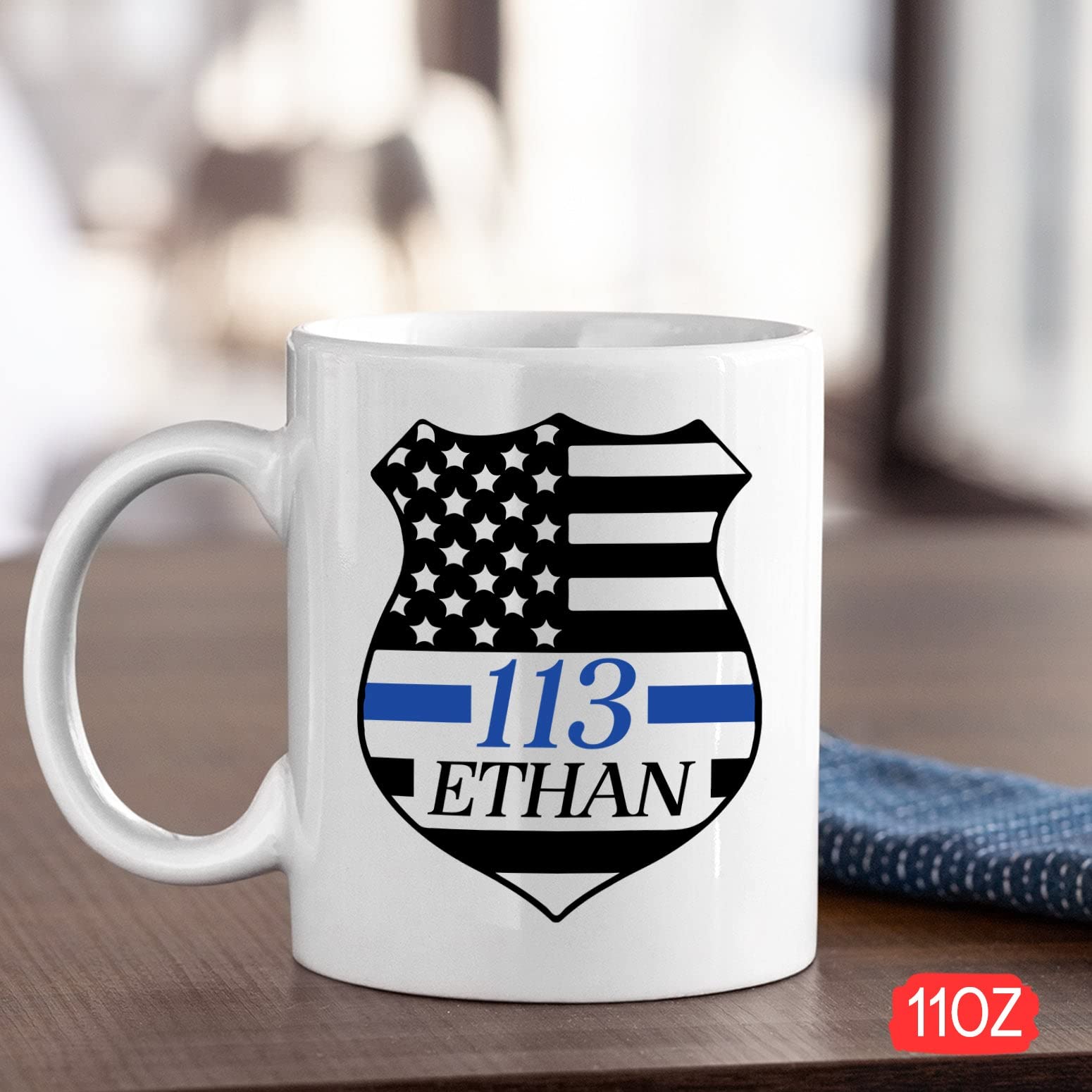 Police Novelty Cup, Custom Police Coffee Mug, Personalized Police Officer Mug, Officer Mug, Policeman Mug, Gifts For Cop, Police
