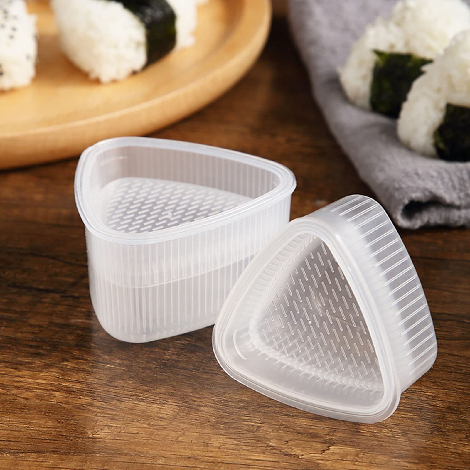 Hagbou Rice Ball Mold, 3 Pack Onigiri Mold, Cute Cat Kitten Sushi Mold For Kids, Musubi Maker Press, Classic Triangle Rice Ball