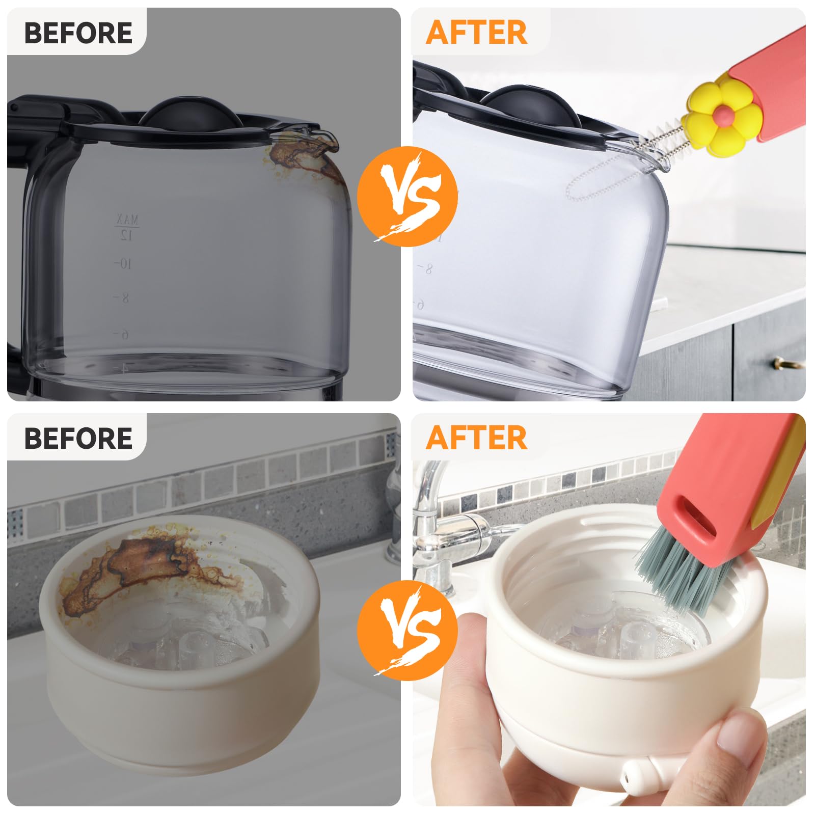 3 In 1 Cup Lid Gap Cleaning Brush Set, Multifunctional Bottle Cleaning Brush, Cup Lid Gap Cleaner, Home Kitchen Crevice Cleaning