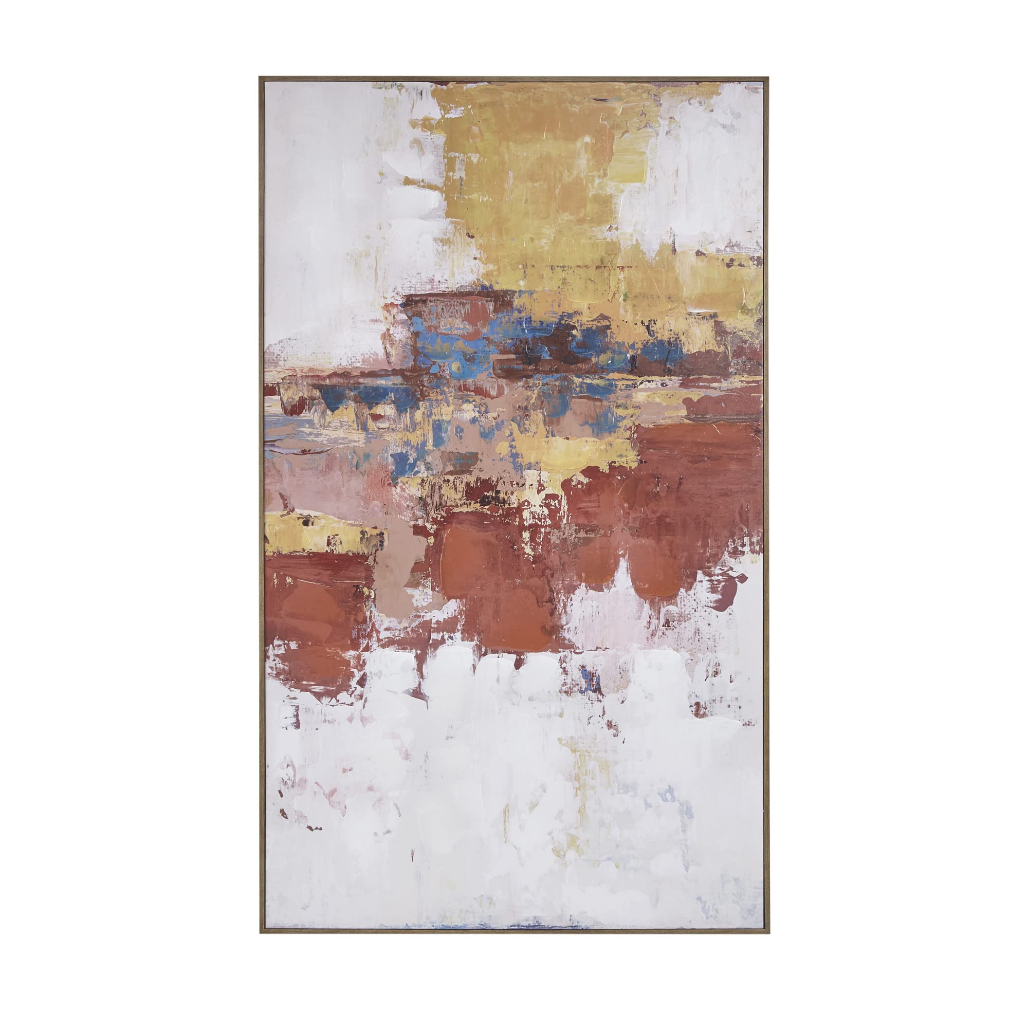 INK+IVY Wall Art Living Room D  cor - Tribeca Abstract Hand Embellished Framed Canvas, Home Accent Modern Kitchen Dining Decorat