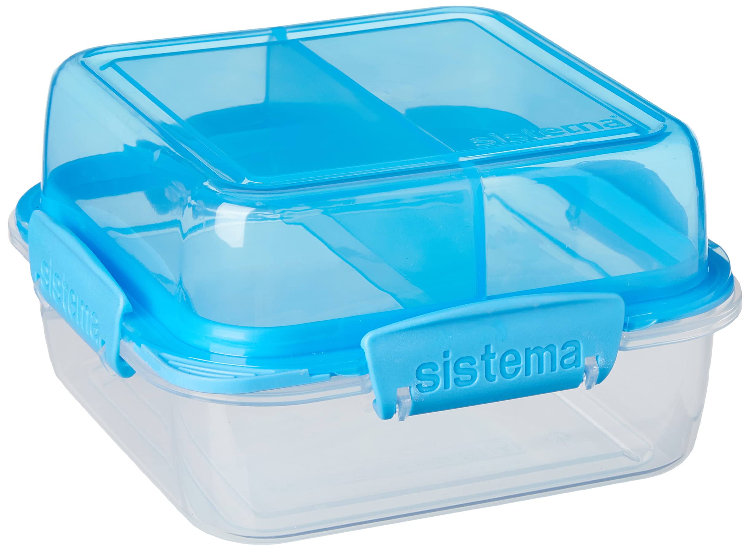 Sistema 1.24L Lunch Stack To Go Blue, Polypropylene, 1.24 Litre