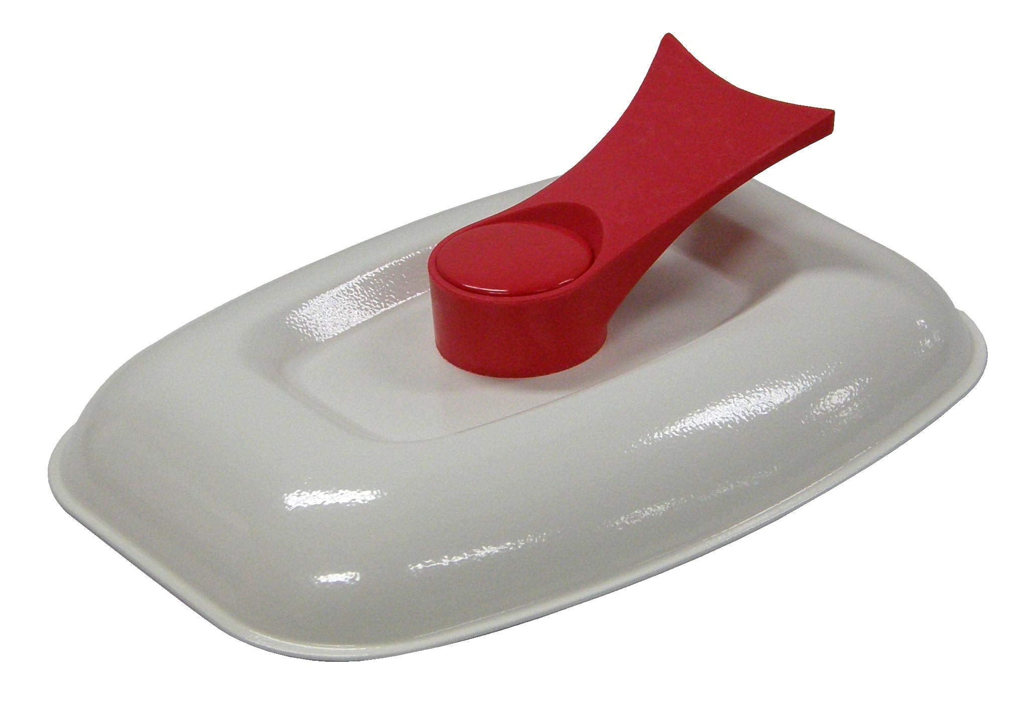 Microhearth Grill Pan For Microwave Cooking, Red