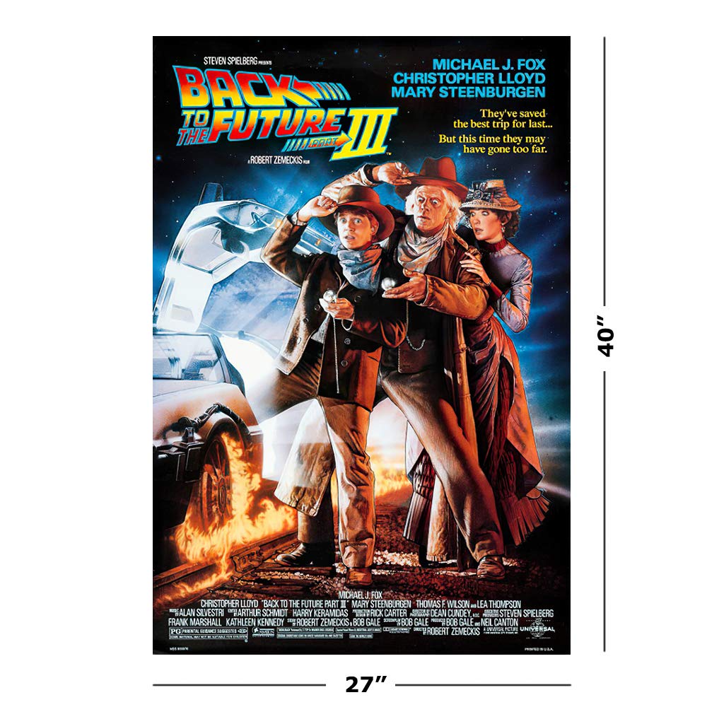 Poster Stop Online Back To The Future I, Ii, Iii - Movie Poster Set (3 Full Size Movie Posters) (Size 27'' X 40'' Each)