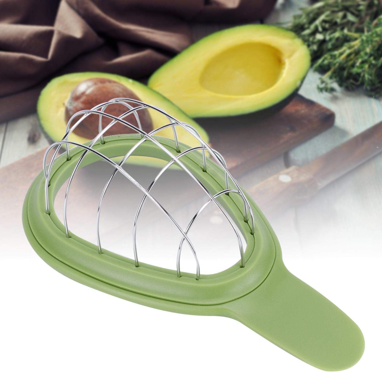 Avocado Cuber Tool, Stainless Steel Avocado Slicer Cutter Salad Tools Kitchen Gadget