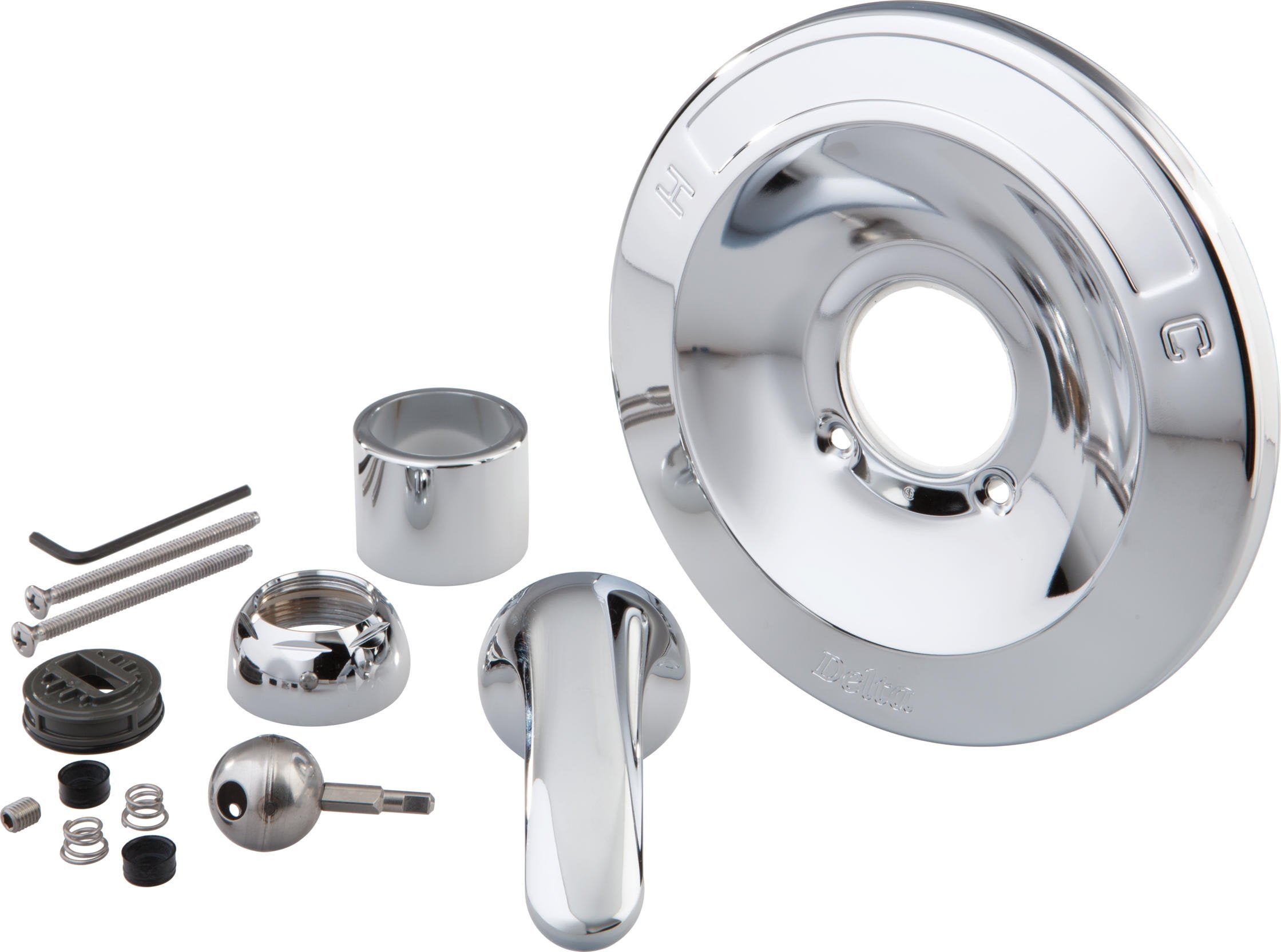 Delta Faucet Shower Handle Renovation Repair Trim Kit for Delta 600 Series Tub and Shower Trim Kits  Chrome RP54870