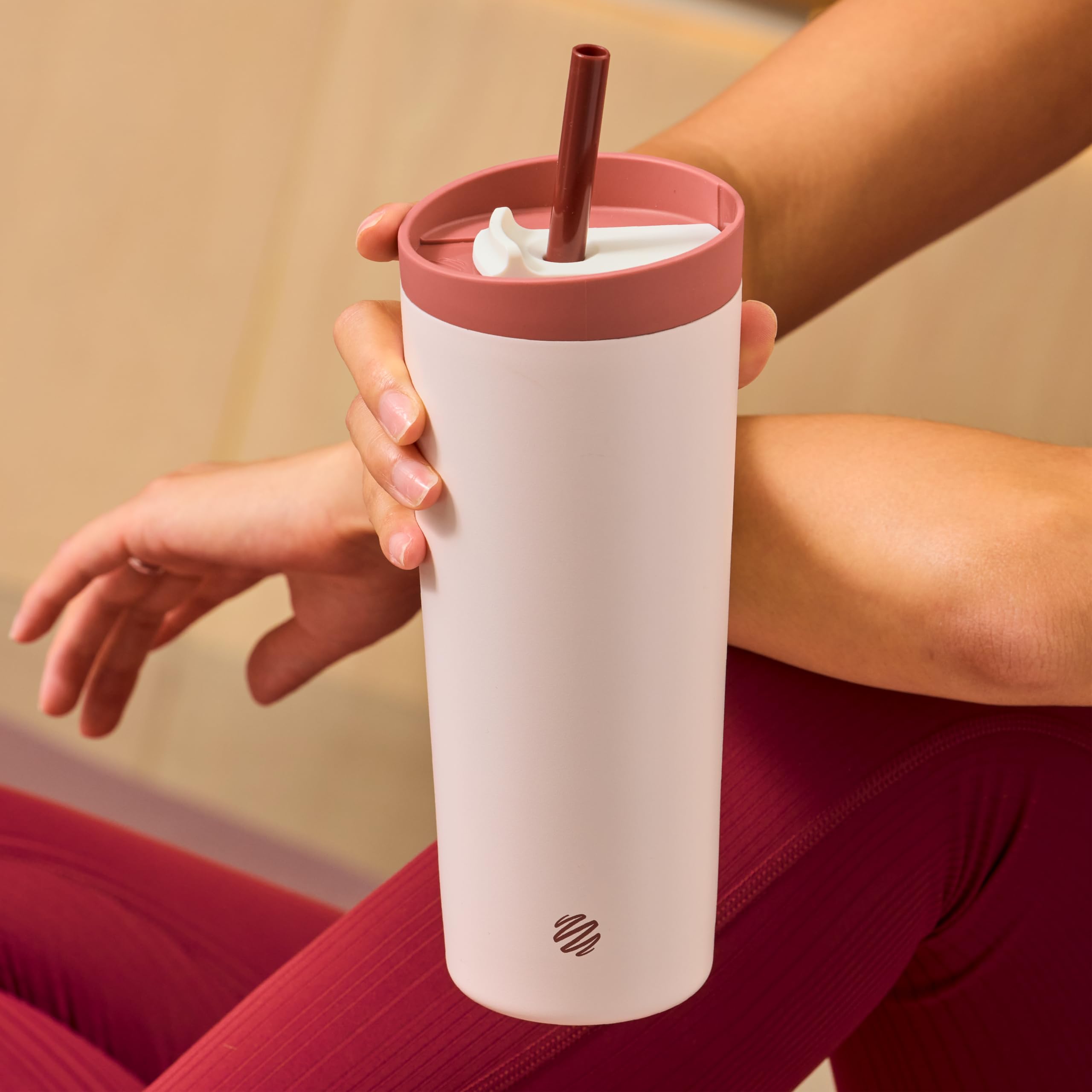 Blenderbottle 2-In-1 Insulated Stainless Steel Shaker Tumbler, Swig Leakproof Lid, Straw, Blenderball, Bpa Free, For Protein Sha