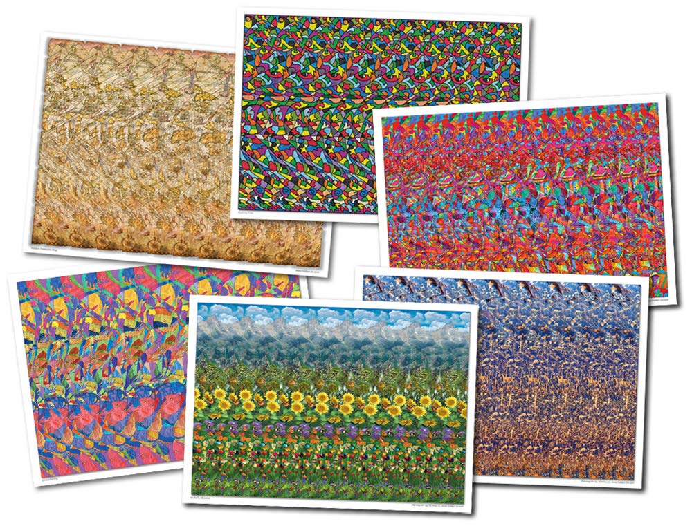 Set of Six Stereogram Posters – Homenkitchenshop
