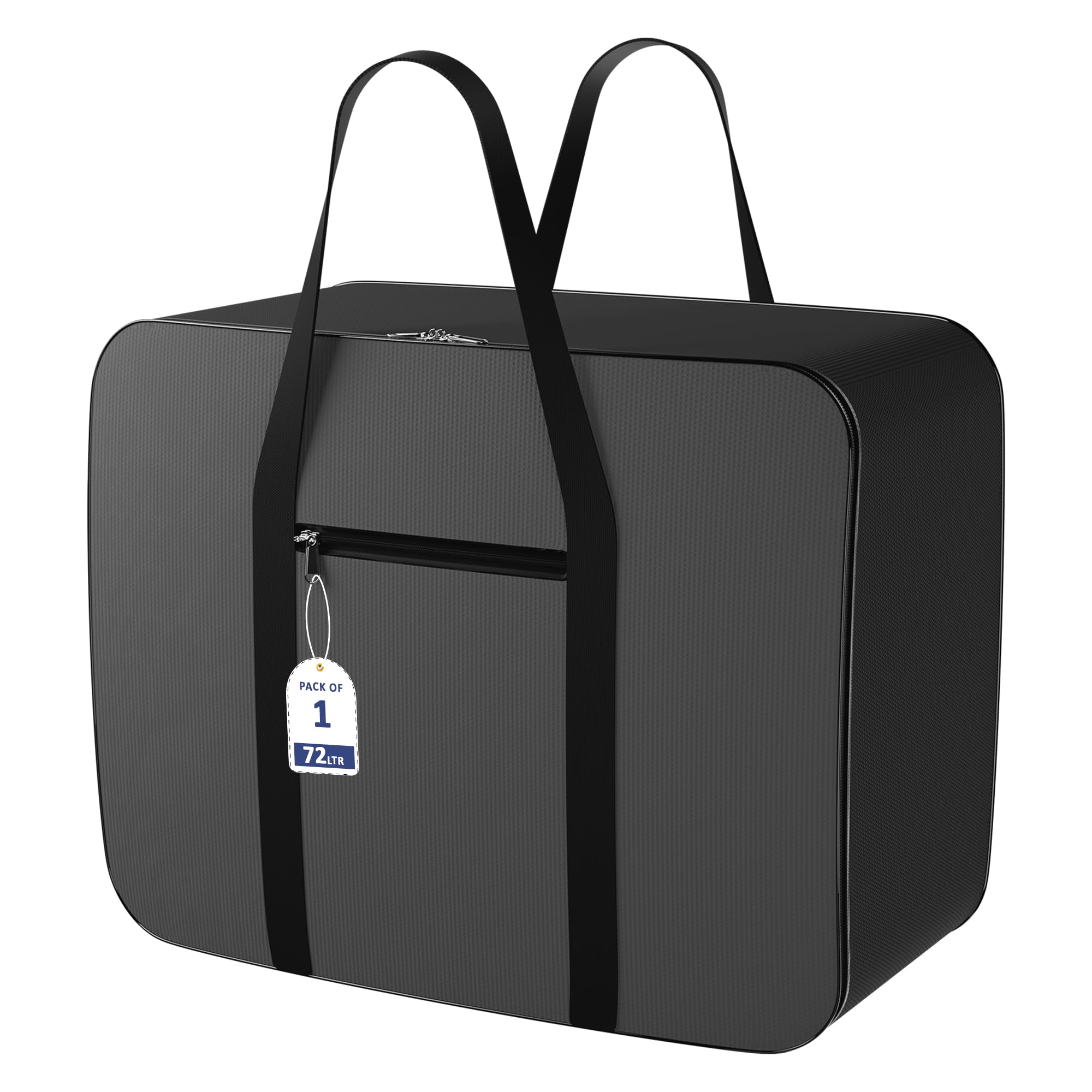 Kuber Industries Storage Bag | Clothes Storage Bag | Rexine Underbed Storage Bag | Wardrobe Organizer For BlanketComforters | F