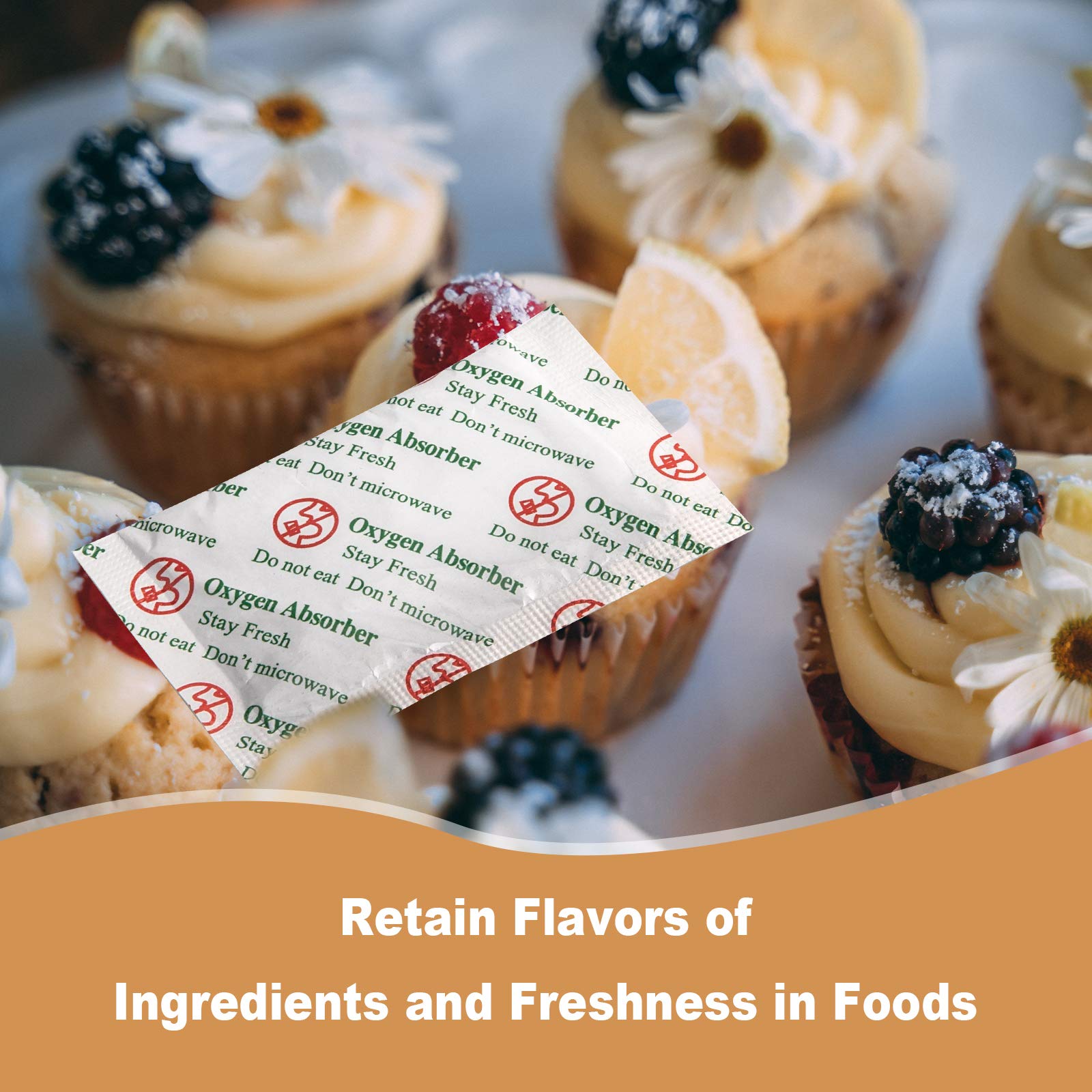 Wvacfre 500Cc(50Packets) Oxygen Absorbers Packets For Food,Food Grade Oxygen Absorbers For Food Storage.