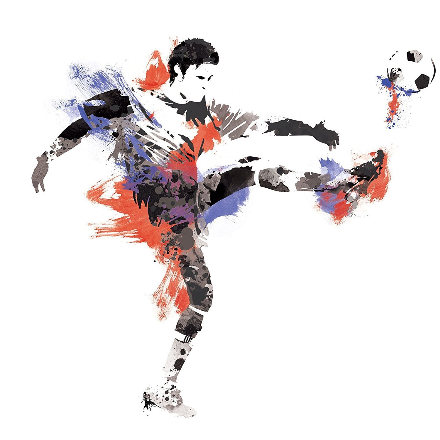 RoomMates RMK2490GM Mens Soccer Champion Peel and Stick Giant Wall Decals