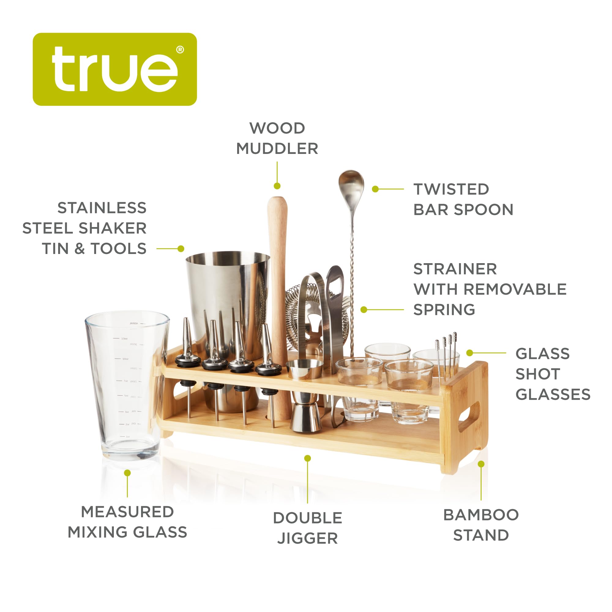 20 Piece Barware Set By True