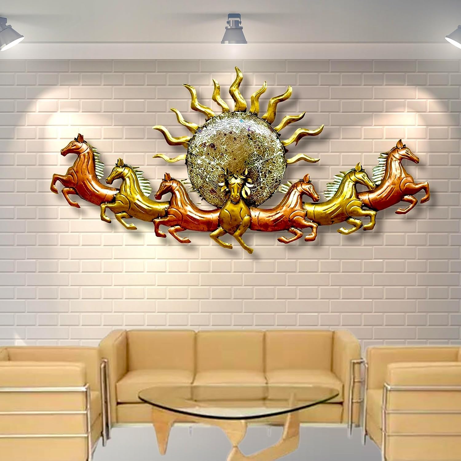 Rsn Metal Wall Art Frame, Wall Hangings For Home Decoration, Wall Sculpture For Living Room, Wall Hanging Decorative Items For B