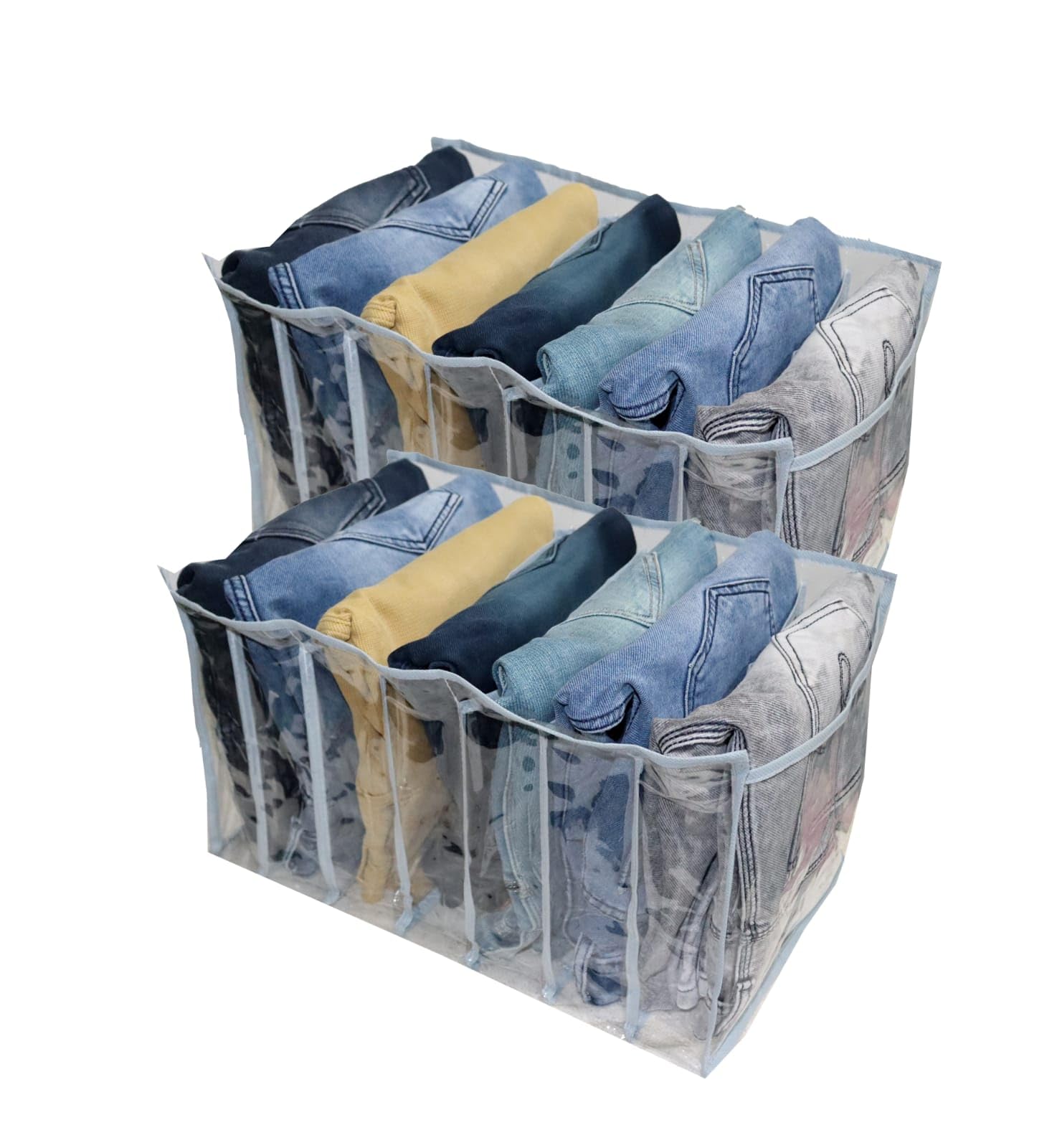 Bb Backbenchers Clothes Drawer Organizer For Jeans,Wardrobe Clothes Organizer For Folded Clothes,Clothes Storage Organizer For J