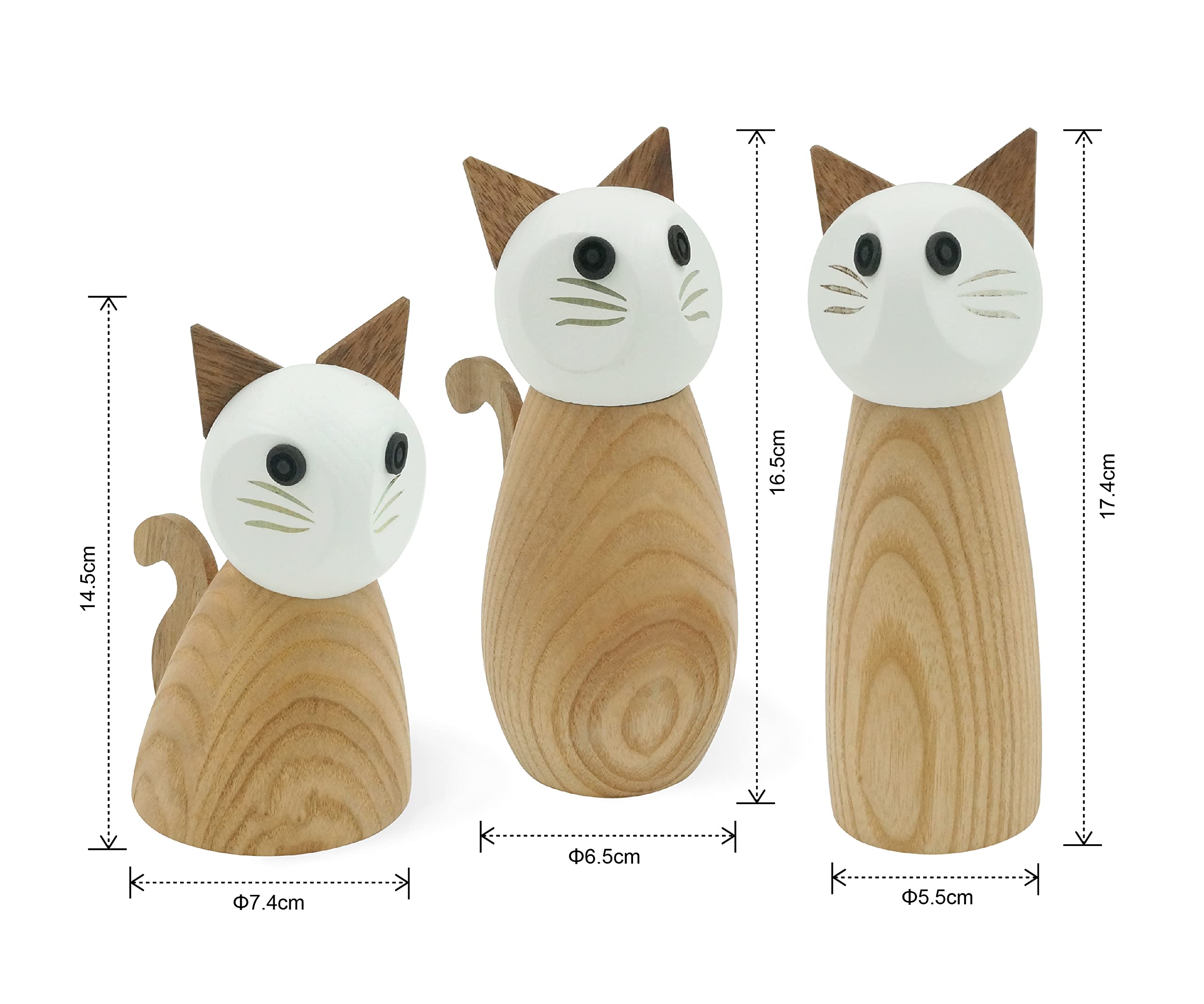 Peterson Housewares Cat Salt Or Pepper Mill - Wooden Spice Grinder