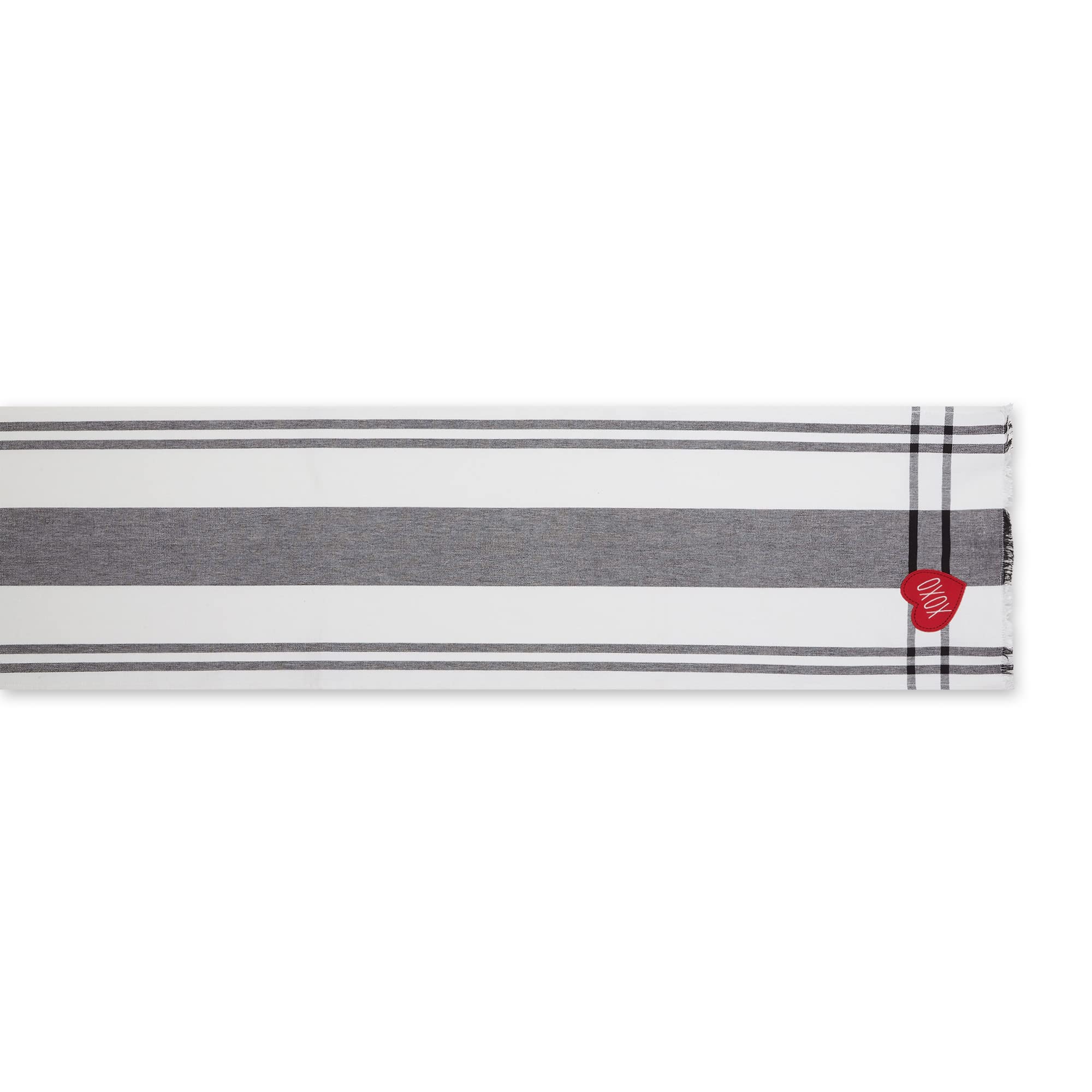 HEART XOXO PLAID TABLE RUNNER 14x72