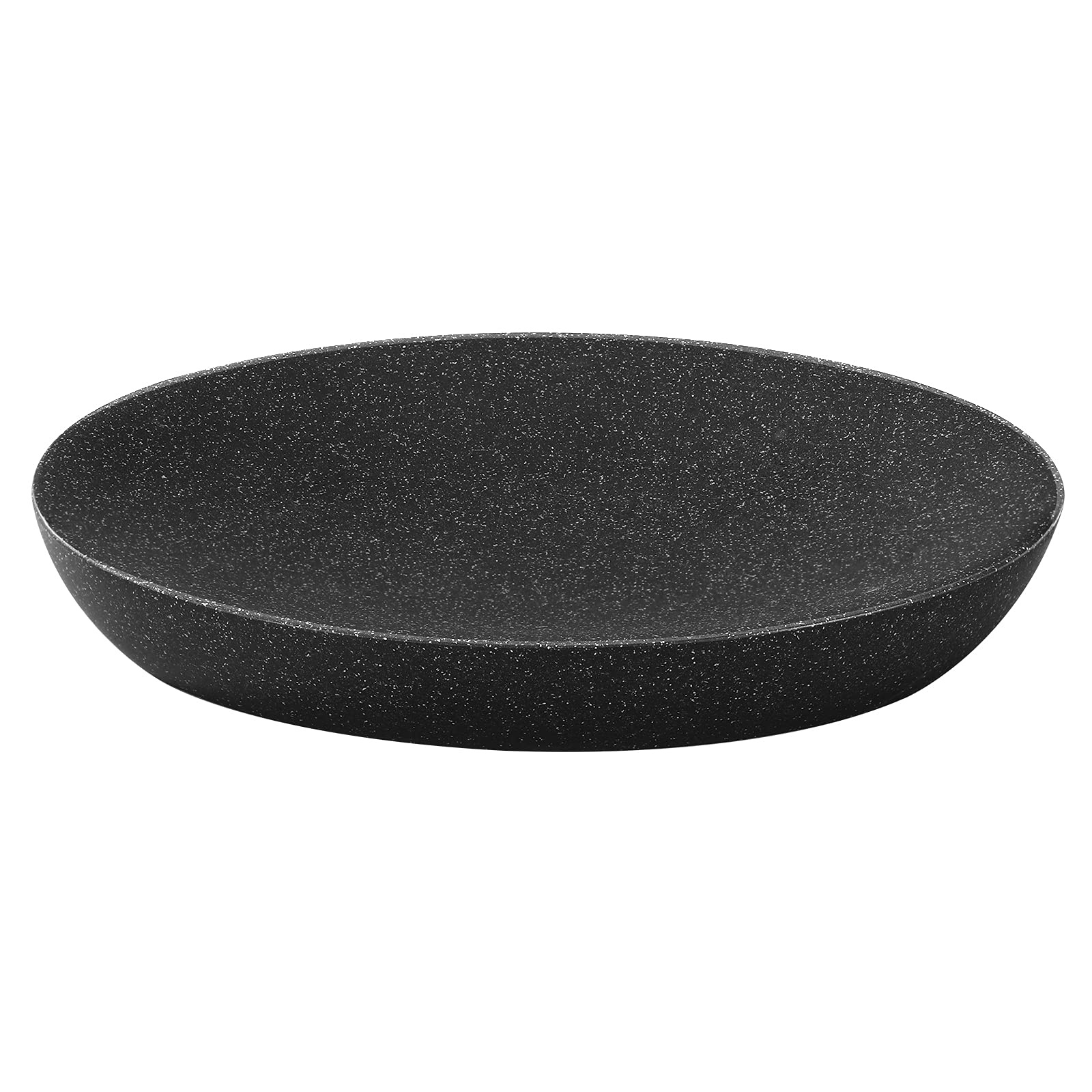 Luxspire Soap Dish, Resin Soap Tray Soap Holder Container Box, Marble Pattern Oval Soap Plate Case, Sponge Dish Scrubbers Tray H