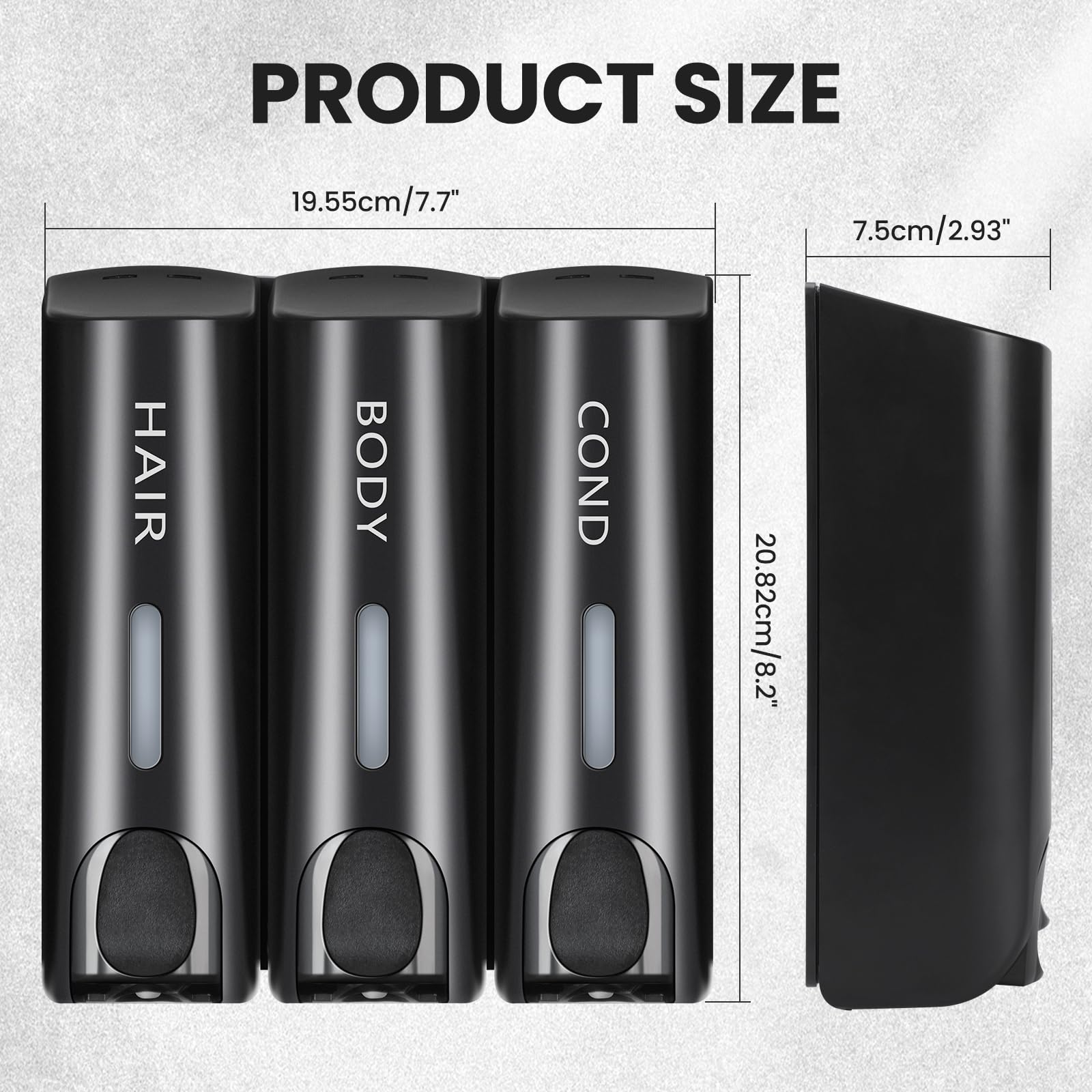Yiaoz Shower Dispenser,Shower Soap Dispenser,Shampoo And Conditioner Dispenser,Wall Dispenser For Shampoo,Shampoo Dispenser Wall