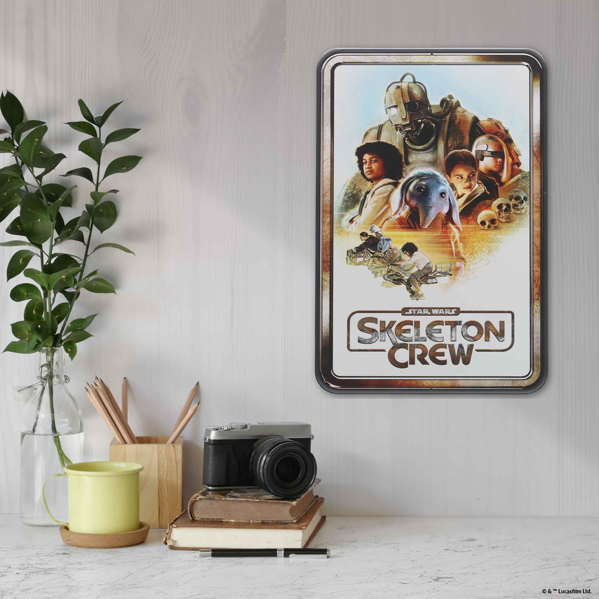 Disney Star Wars Skeleton Crew Poster Metal Sign - Vintage Skeleton Crew Wall Art for Man Cave or Movie Room