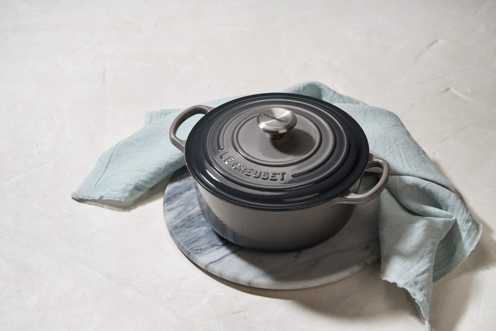Le Creuset Enameled Cast Iron Signature Round Dutch Oven, 9 Qt., Oyster