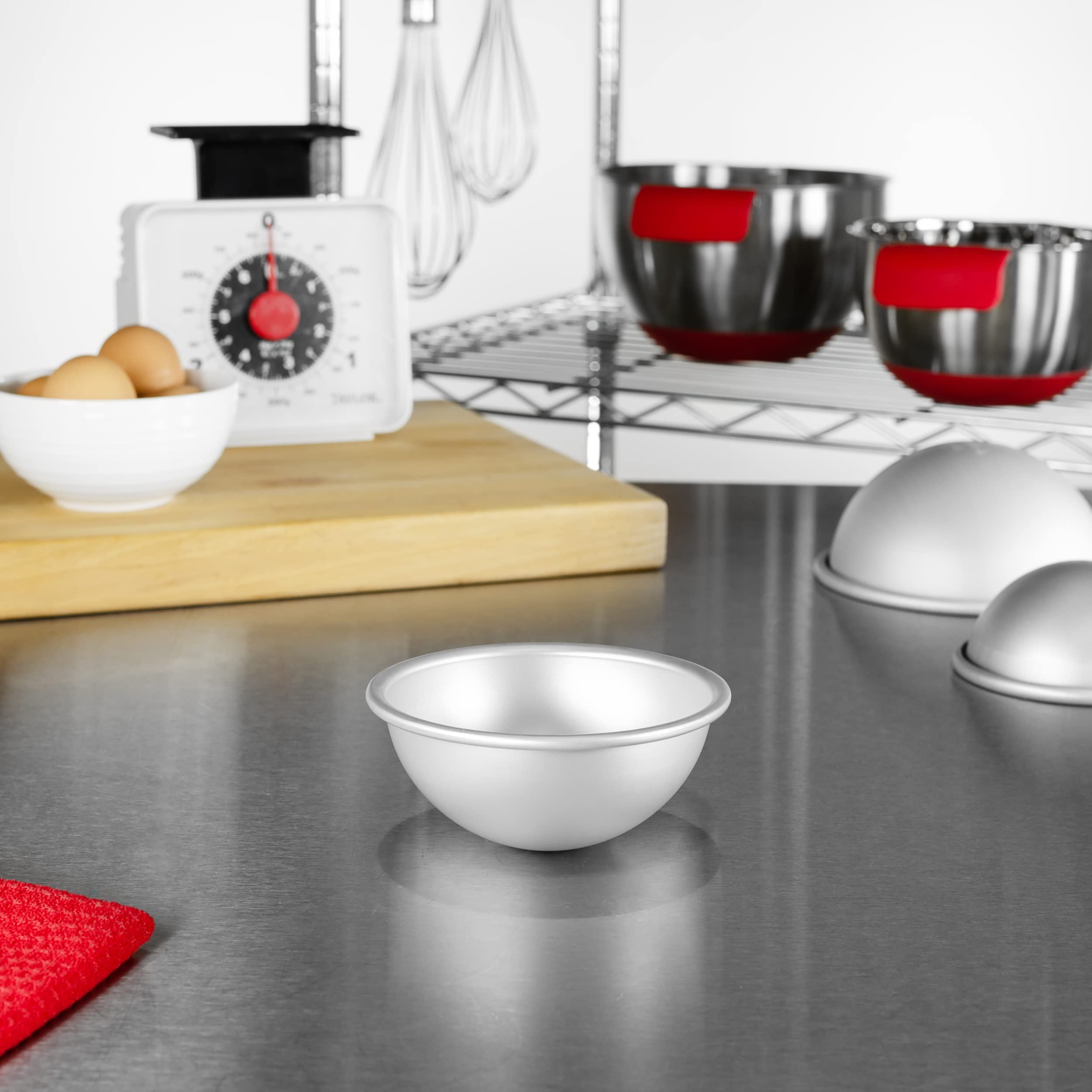 Fat Daddios Pha-35Pk Anodized Aluminum Hemisphere Pan, 35 X 175 Inch, Set Of 4