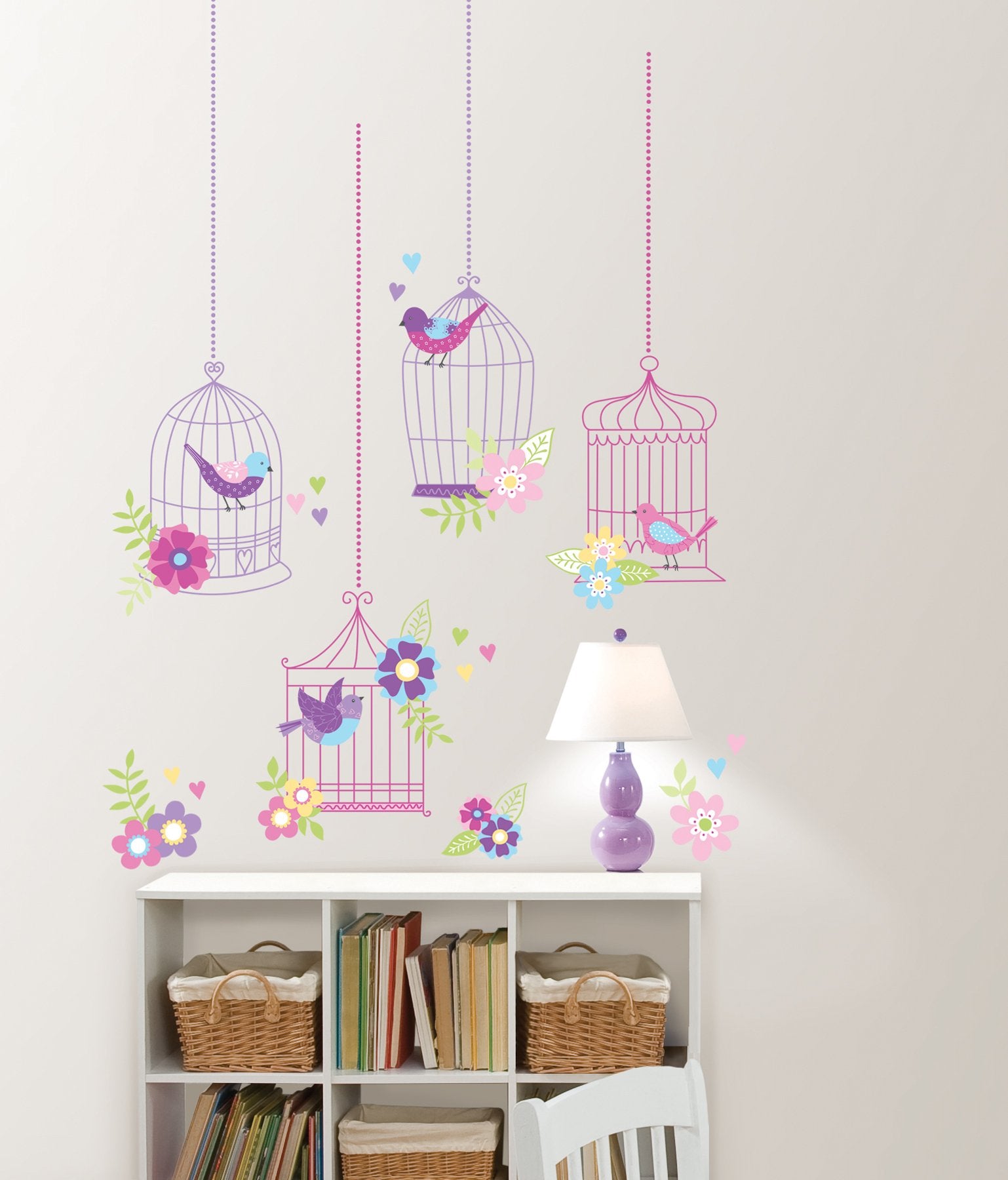 Wall Pops Wpk0625 Chirping The Day Away Wall Decals, Two 17. 25-Inch By 39-Inch Sheets