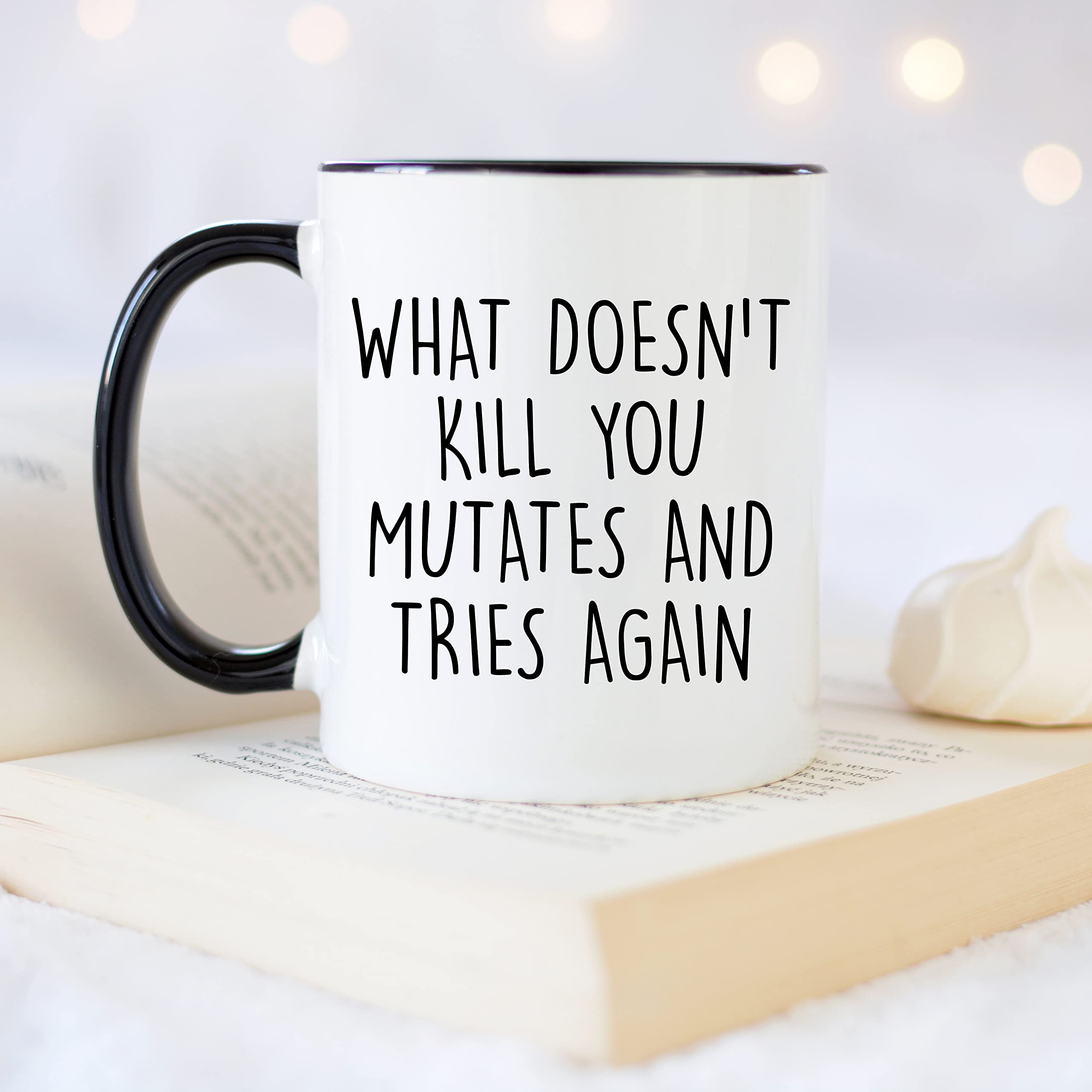 Younique Designs Get Well Mug For Men And Women, 11 Ounces, Funny Covid Cup, Quarantine Coffee Mug For Adults, Covid 19 Mug (Bla