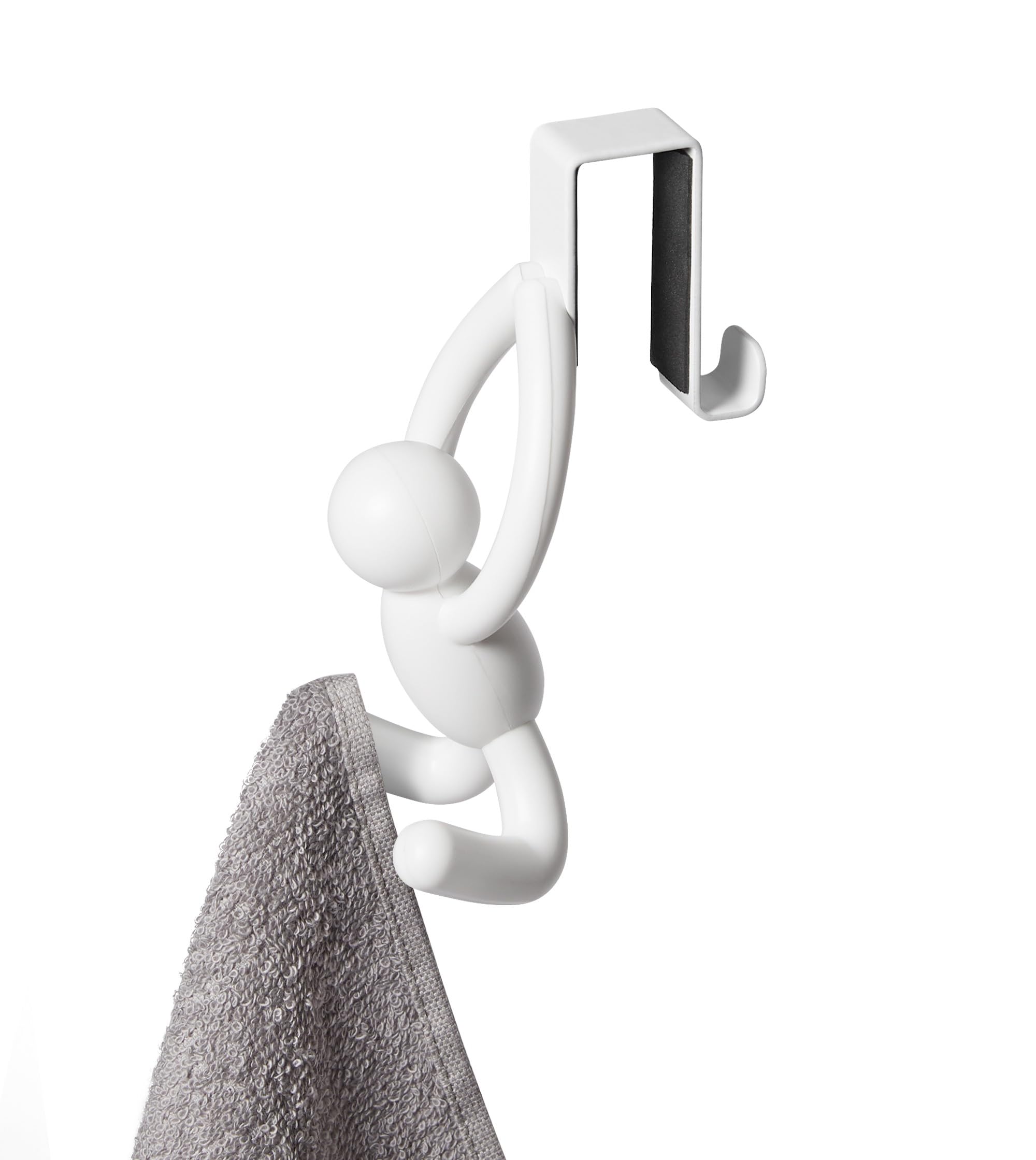 Umbra Buddy Space-Saving Over The Cabinet Storage Hooks, Kitchen And Bathroom Organizer, Set Of 2, White, 2 Count
