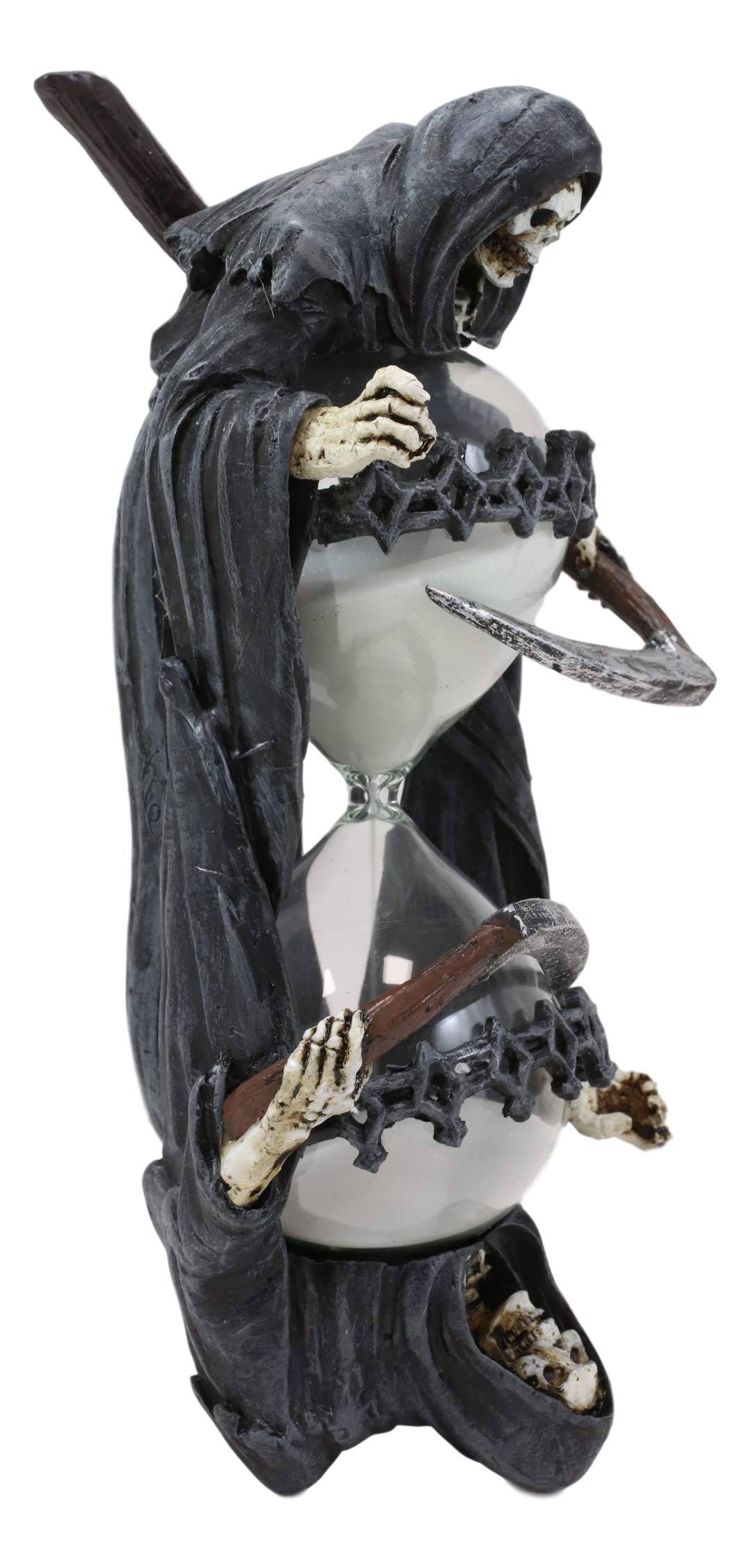 Ebros Gift 7.75'' Tall Soul Harvester Time Waits For No Man Gothic Grim Reaper With Scythe Sand Timer Statue By Anne Stokes Maca