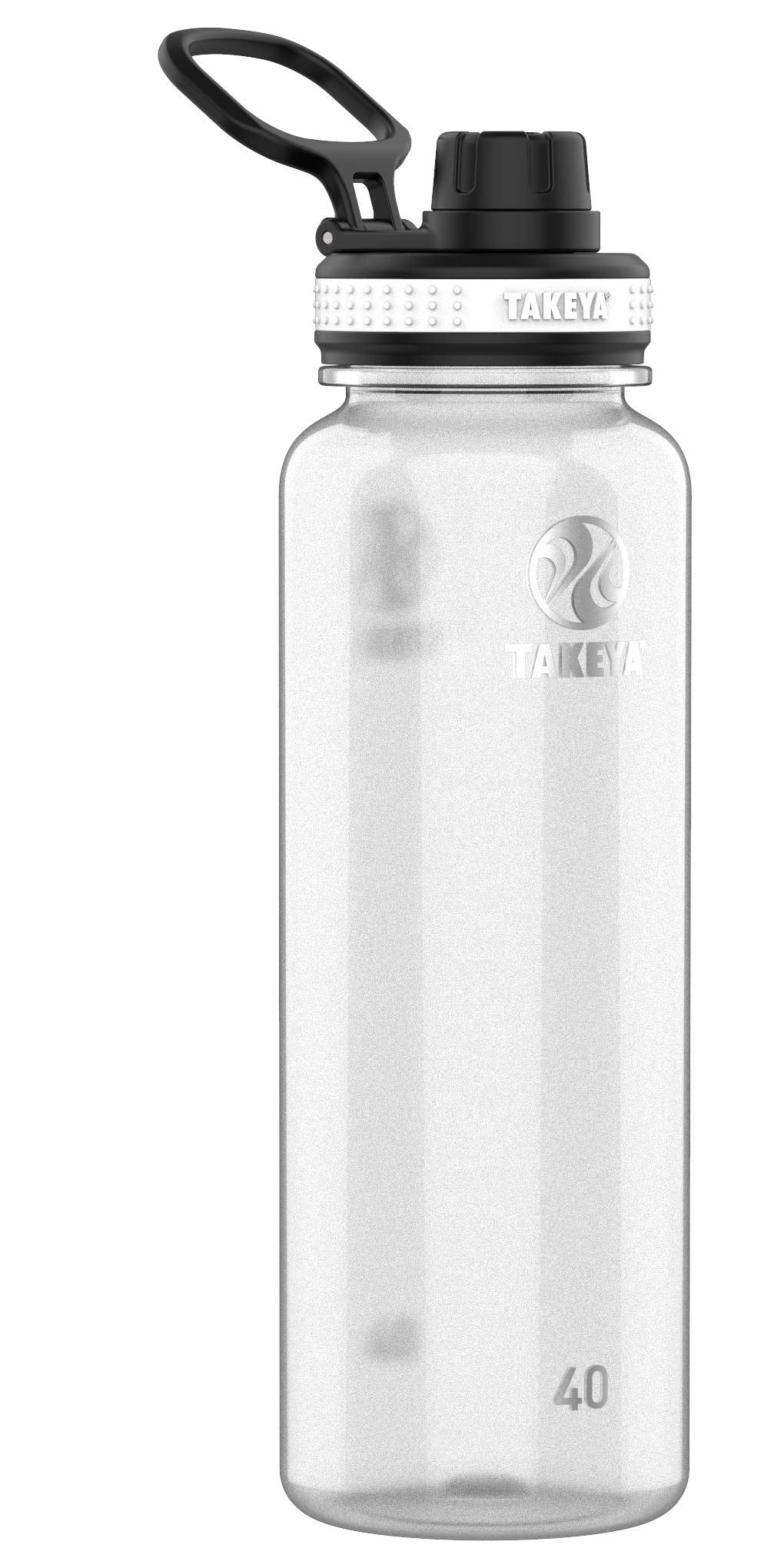 Takeya 885395502847 Tritan Bottle, Spout Lid Clear 40oz