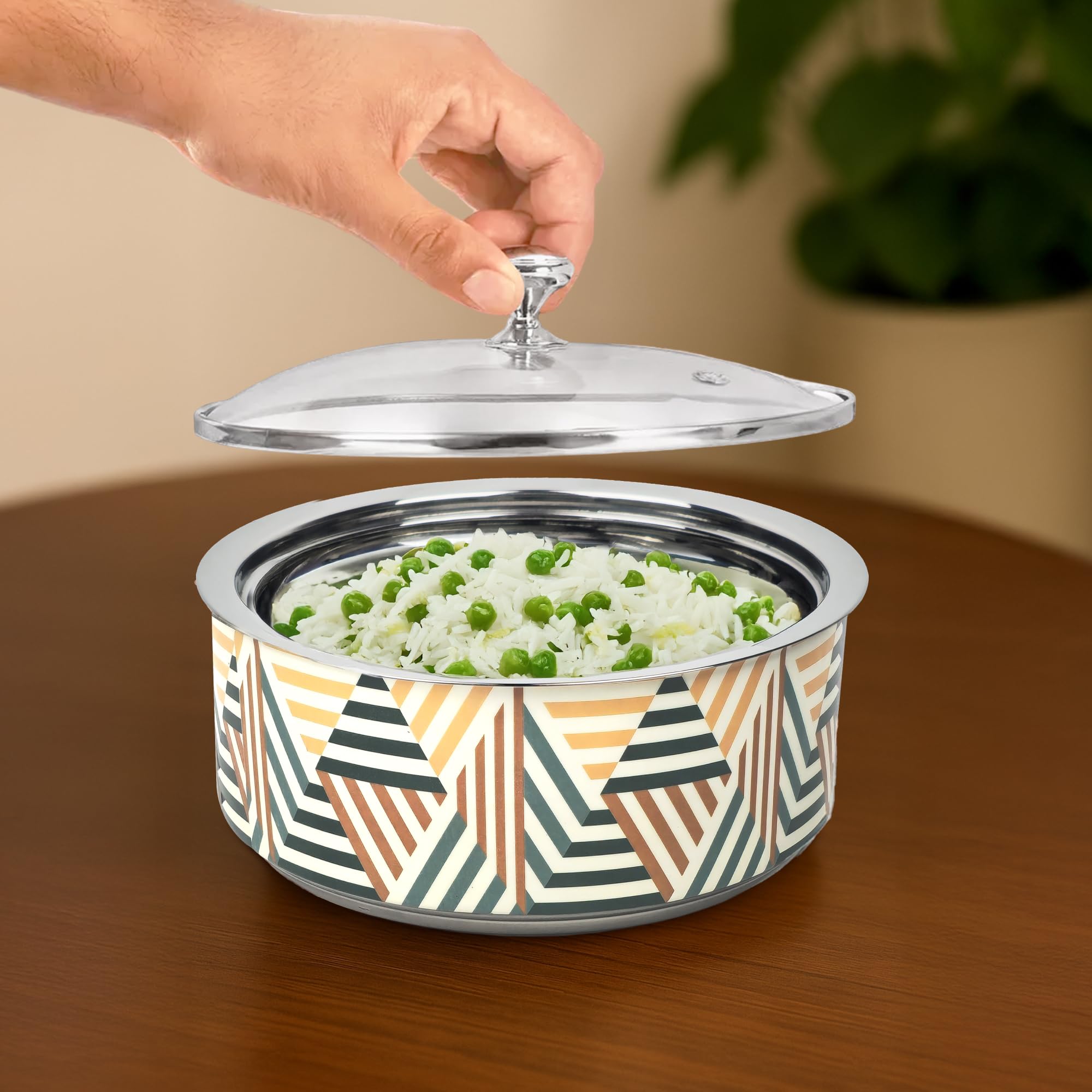 The Better Home Stainless Steel Insulated Casserole (2.5L) | Hot Box For Kitchen For Curry & Rice | Serving Bowl Set | Kitchen G
