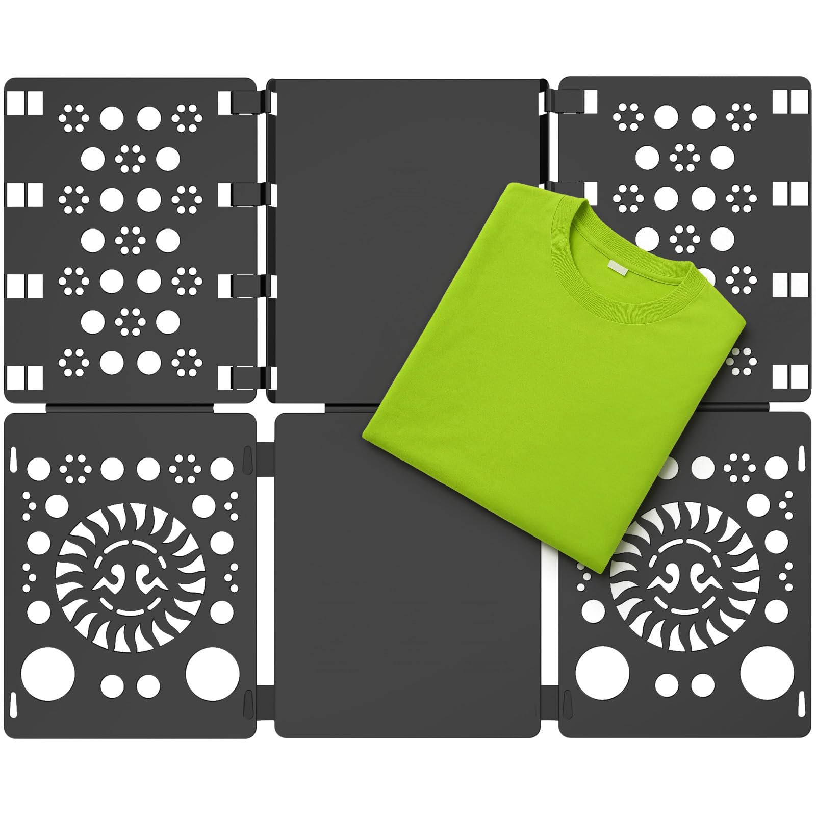 BoxLegend V3 Shirt Folder Board Tshirt Clothes Folder Folding Board Durable Laundry Sorter Helper Liner, Green