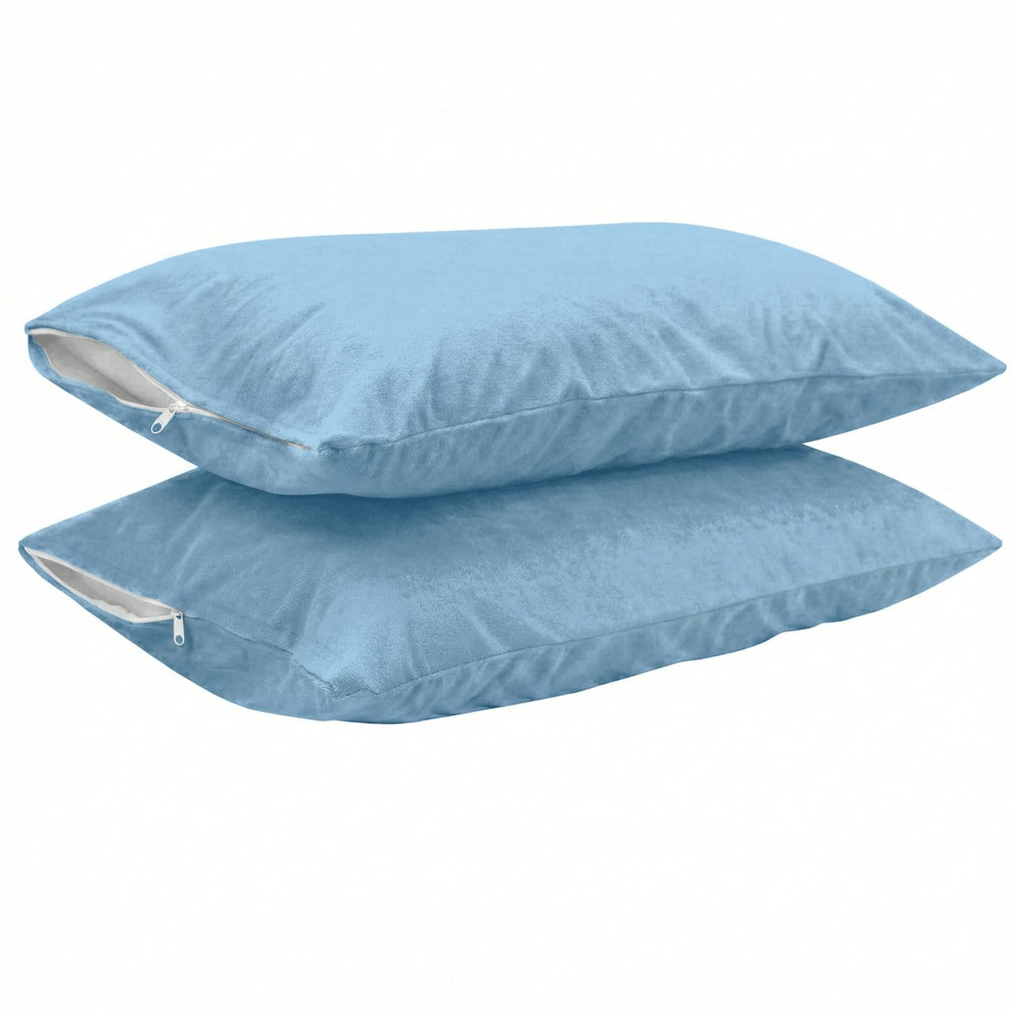 Trance Home Linen Cotton Waterproof And Dustproof Pillow Protector- (18 X 28-Inch, Sky Blue)