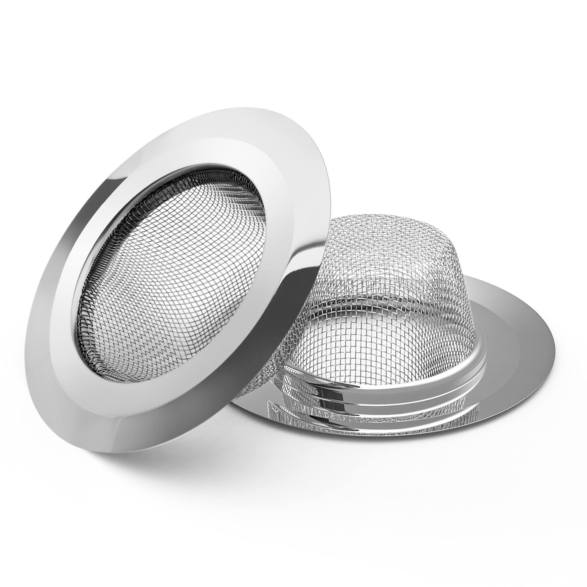 LotFancy Bathroom Sink Strainer  Pack of 30  2.75'' Top Shower Drain Strainer  Stainless Steel Hair Catcher for Lavatory  Balcony  Laundry Room  Garage  Utility Sinks
