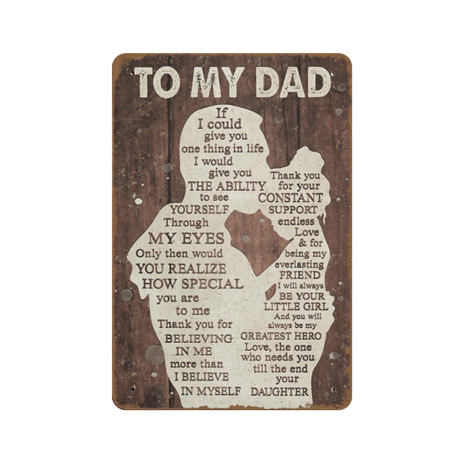 To My Dad If I Could Give You One Thing In Life Gift For Dad From Daughter Birthday Gift For Dad Print Wall Art Novelty Father'S