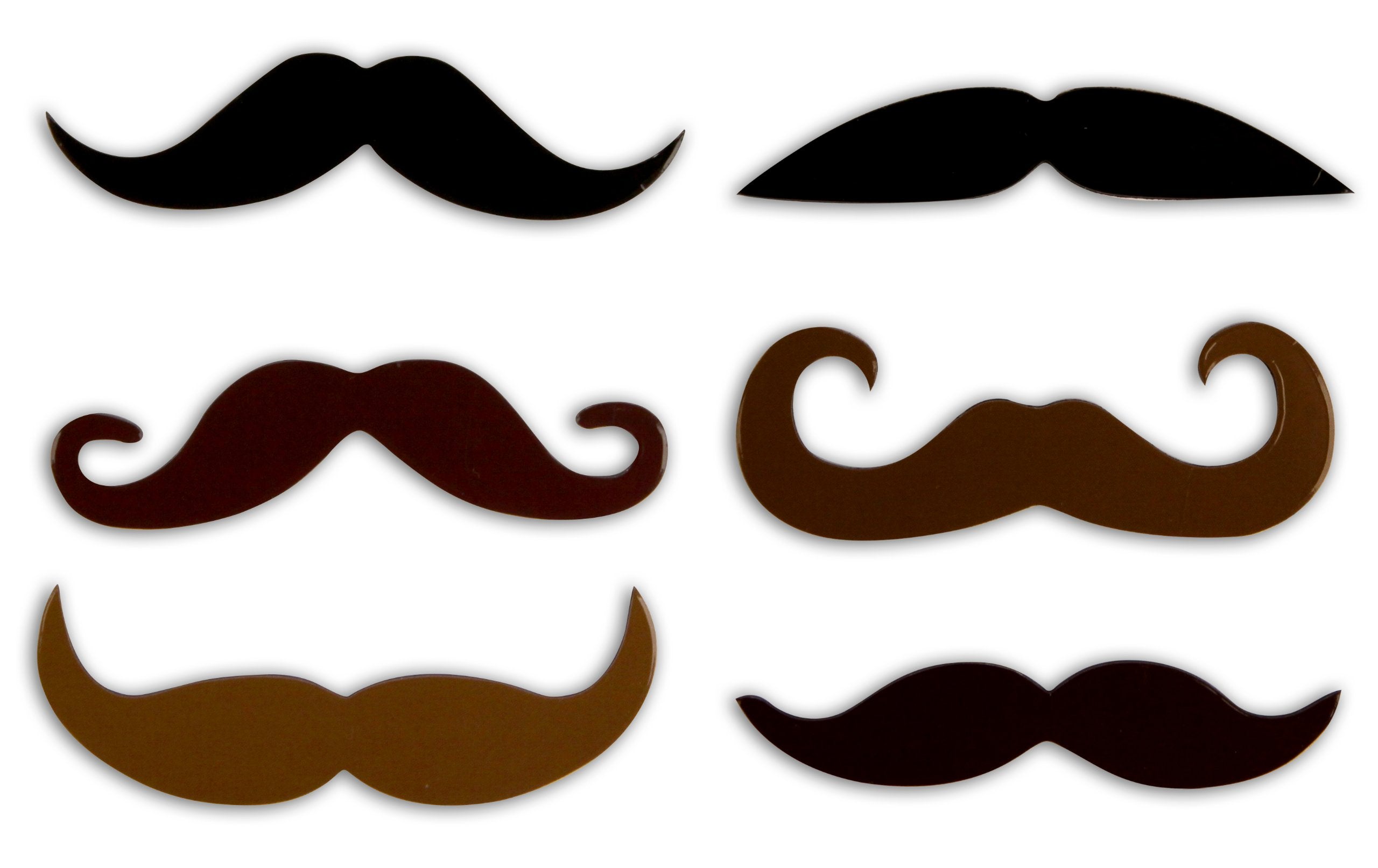Kikkerland Mustache Magnet, Set Of 6