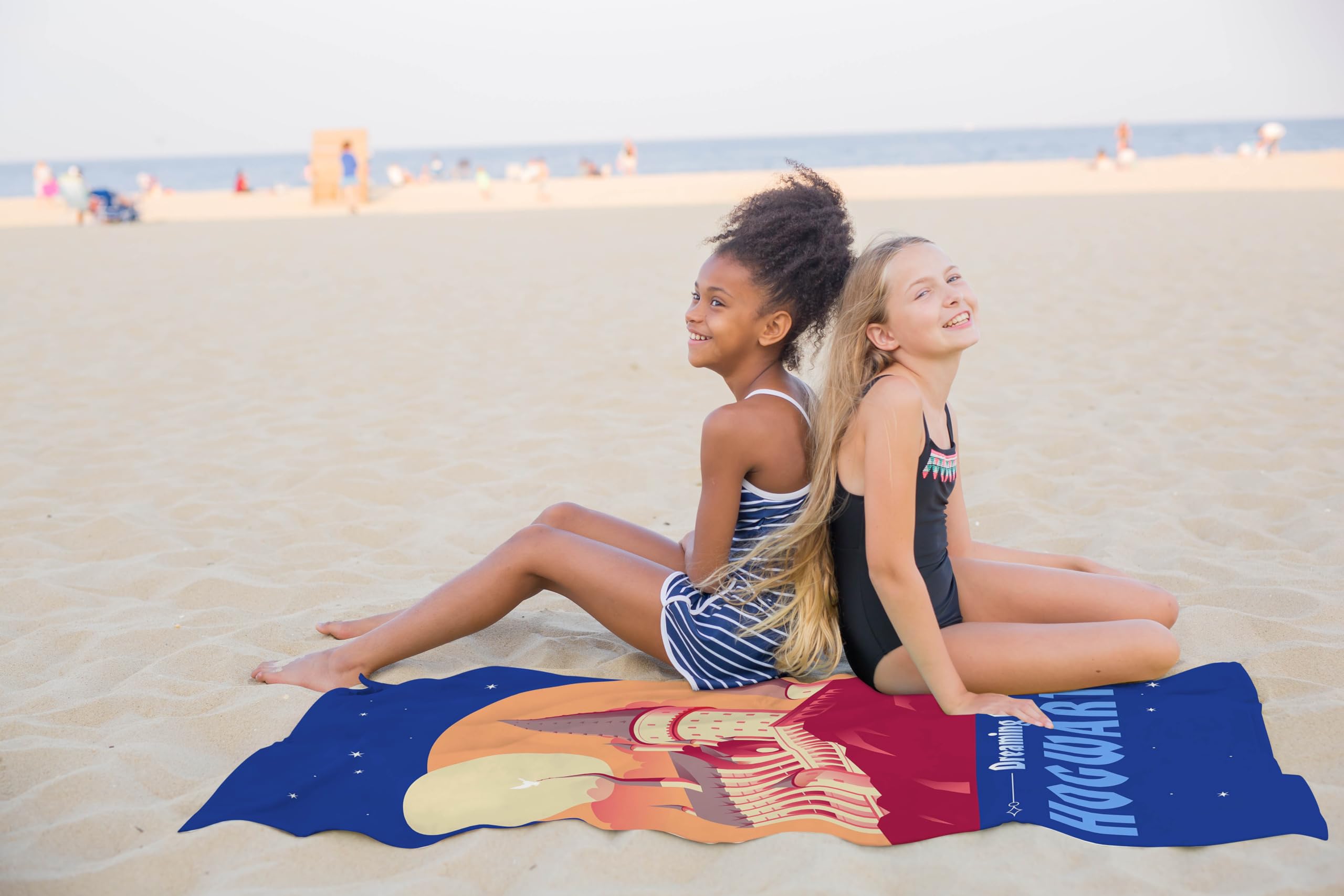 Jay Franco Harry Potter Hogwarts Castle Kids Bath Pool Beach Towel - Super Soft & Absorbent 100% Cotton Towel  Measures 28 x 58